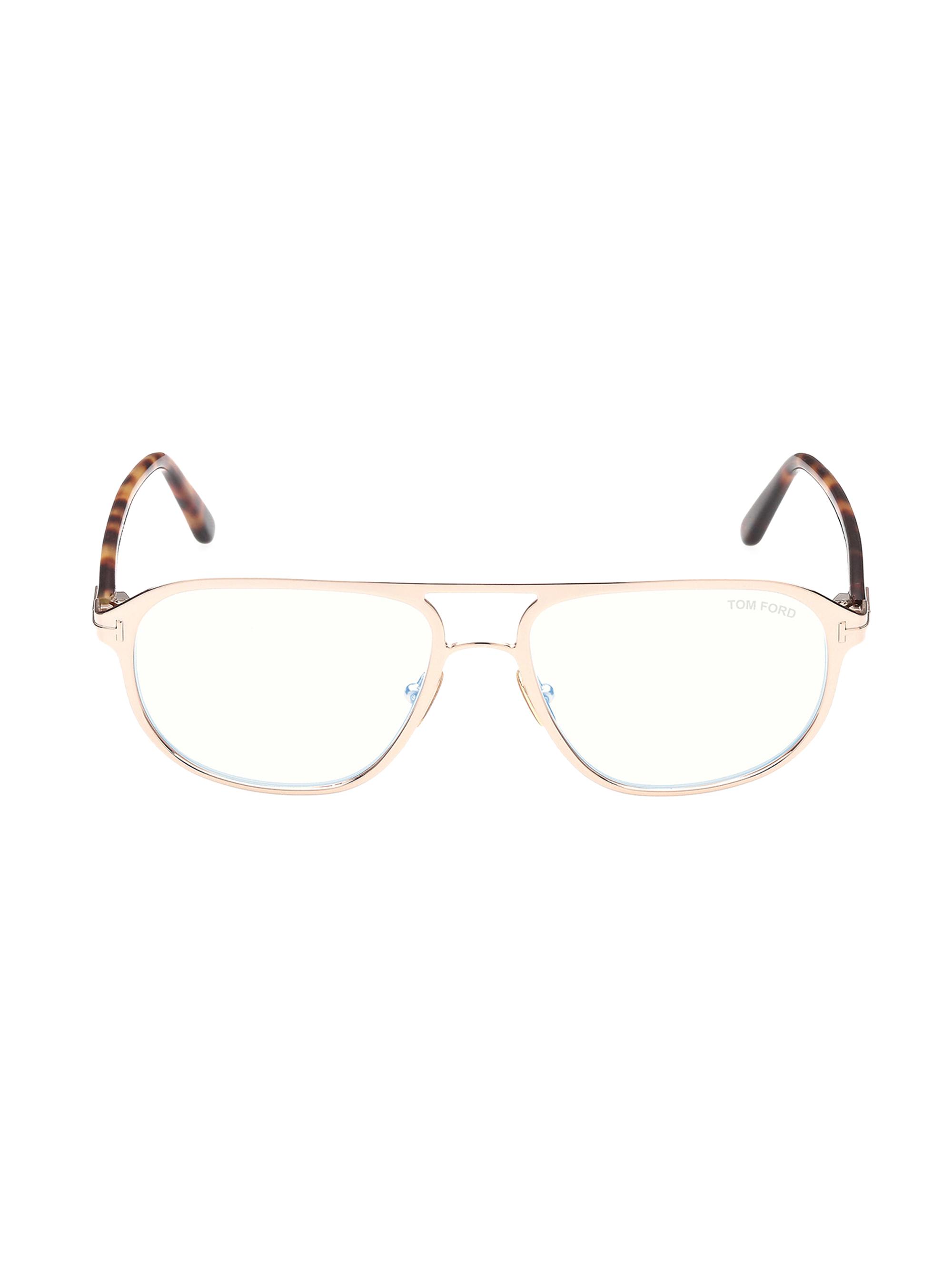 TOM FORD Men's Blue Filter 55MM Navigator Sunglasses - Shiny Rose Gold