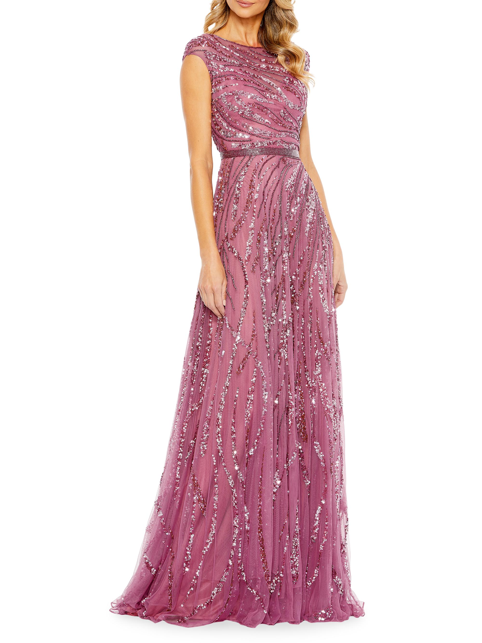 Mac Duggal Women's  Embellished A-Line Gown - Plum