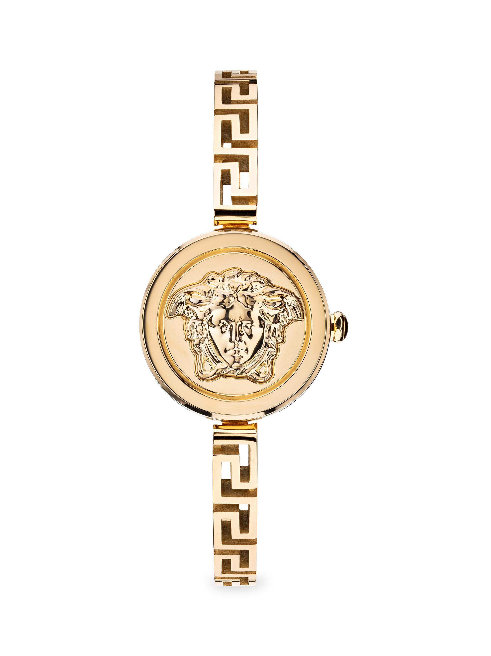 Versace Women's Medusa Secret IP Yellow Gold Bracelet Watch - Gold