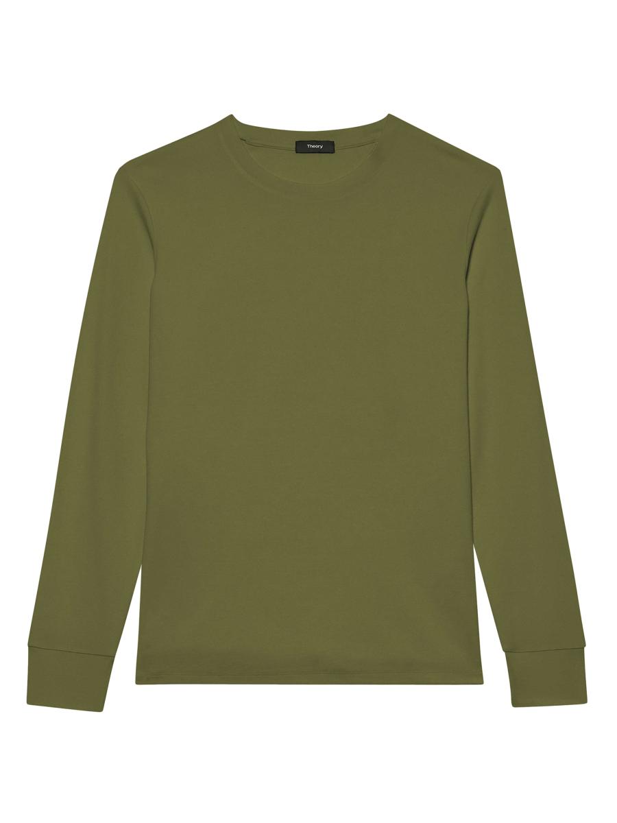 Theory Essential Anemone Milano Long-Sleeve T-Shirt | Saks Fifth