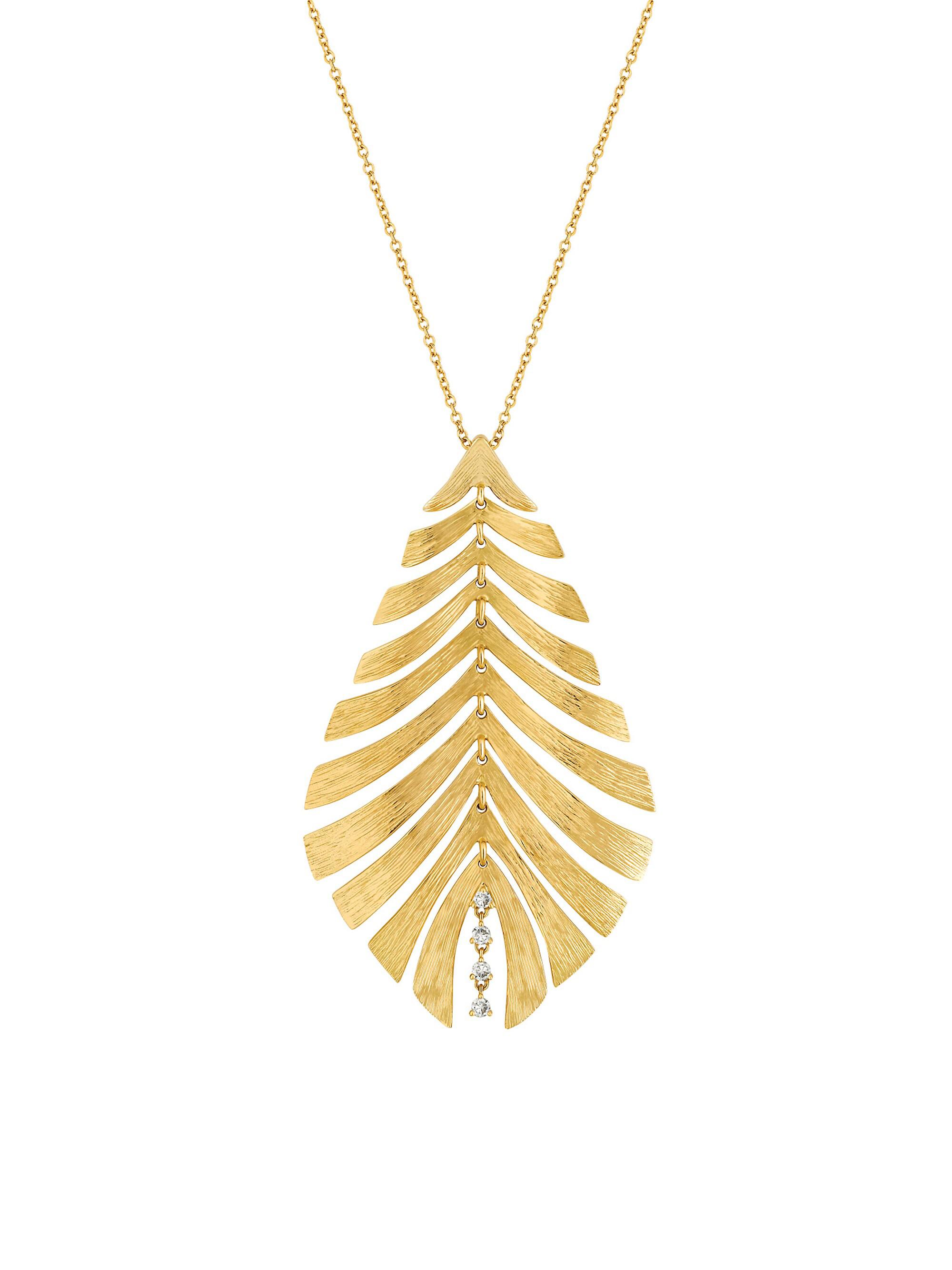 Hueb Women's Bahia 18K Yellow Gold & Diamond Pendant Necklace