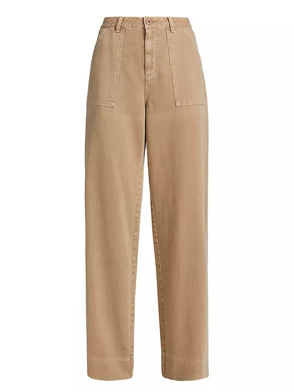 Brenda Washed Twill Flare Pants