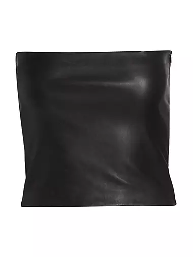 Buy SPRWMN Leather Micro Tube Top online