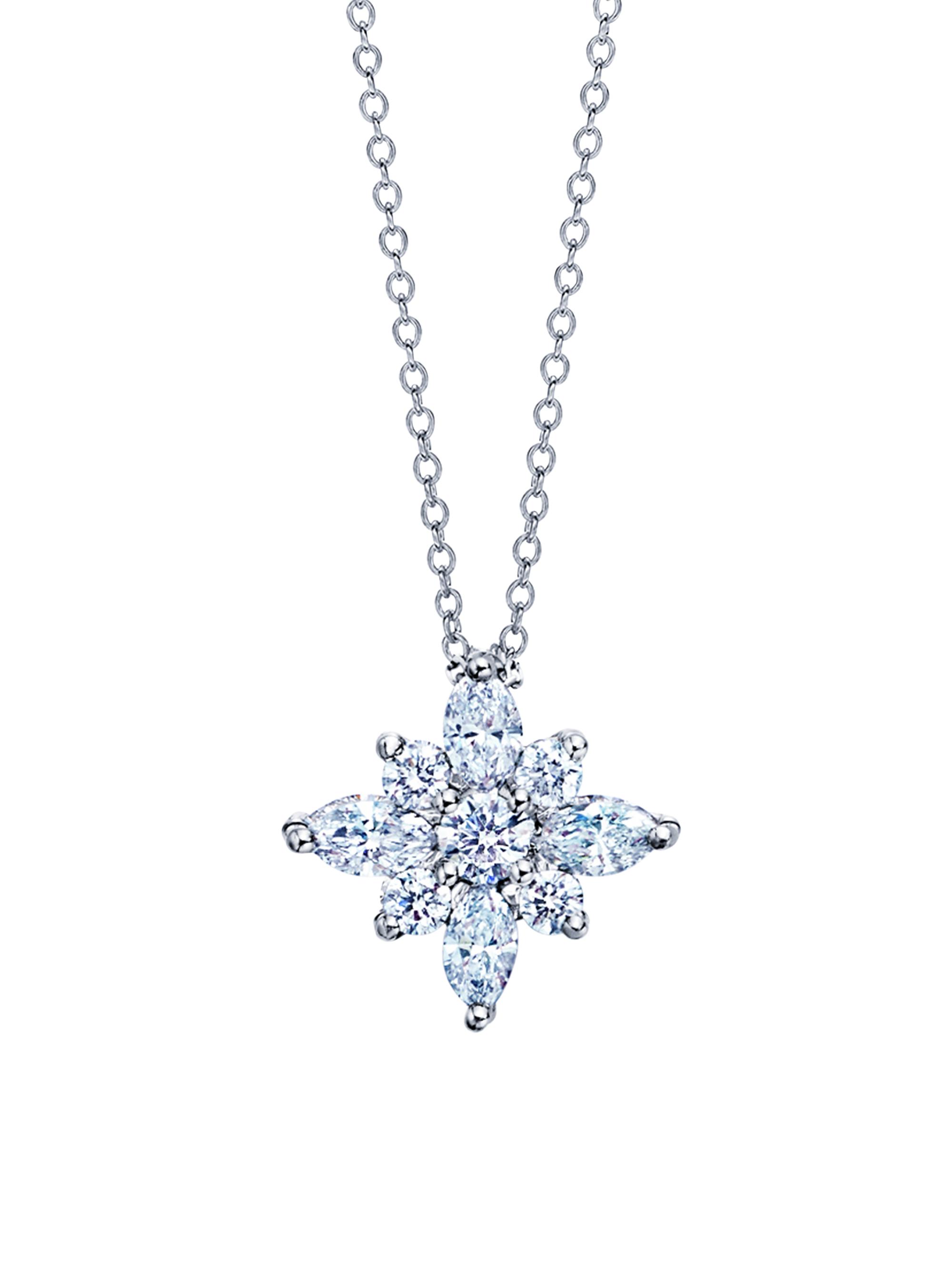 Kwiat Women's 18K White Gold & Diamond  Star Pendant Necklace - White Gold