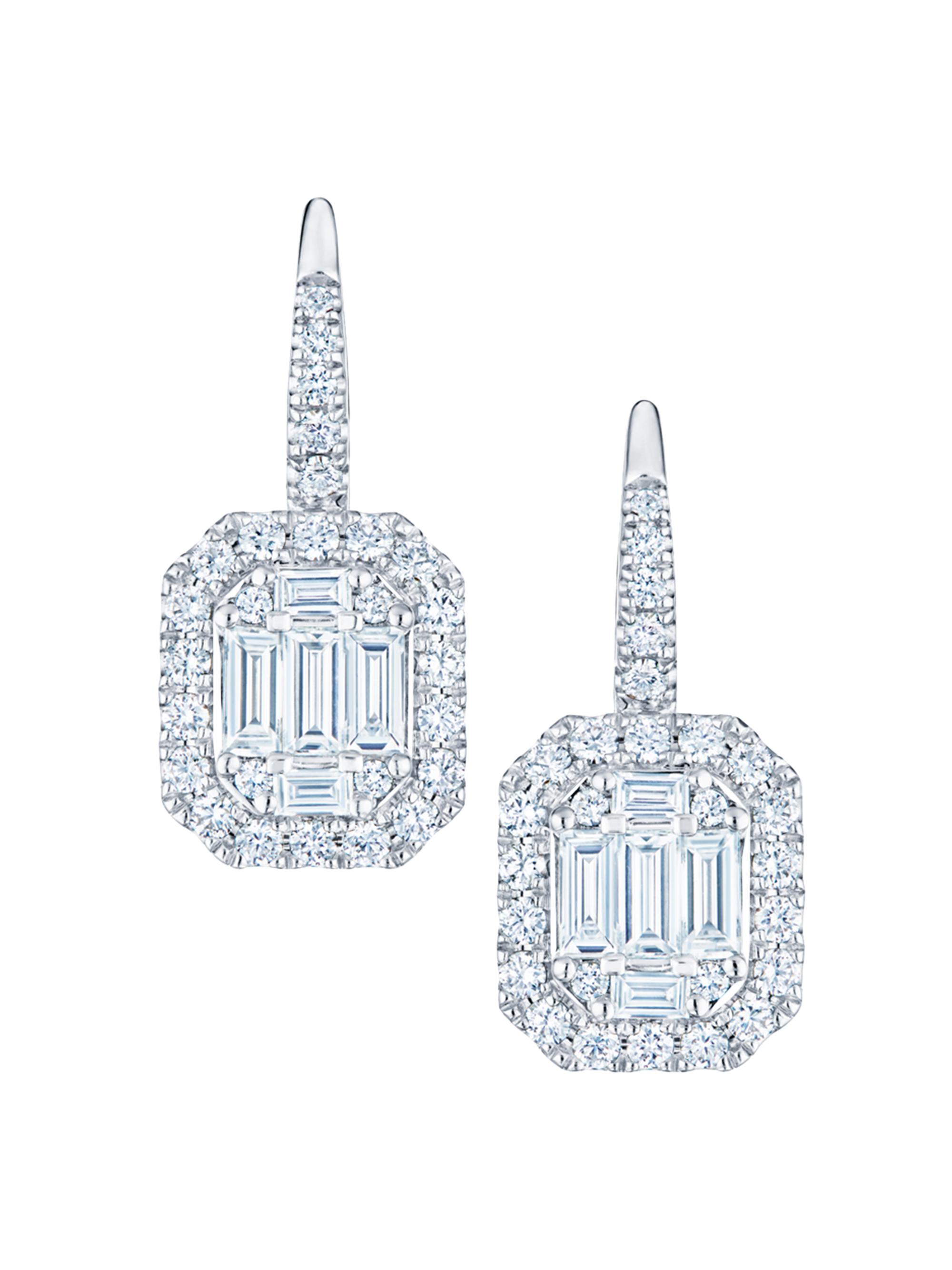 Kwiat Women's 18K White Gold & Diamond Drop Earrings - White Gold