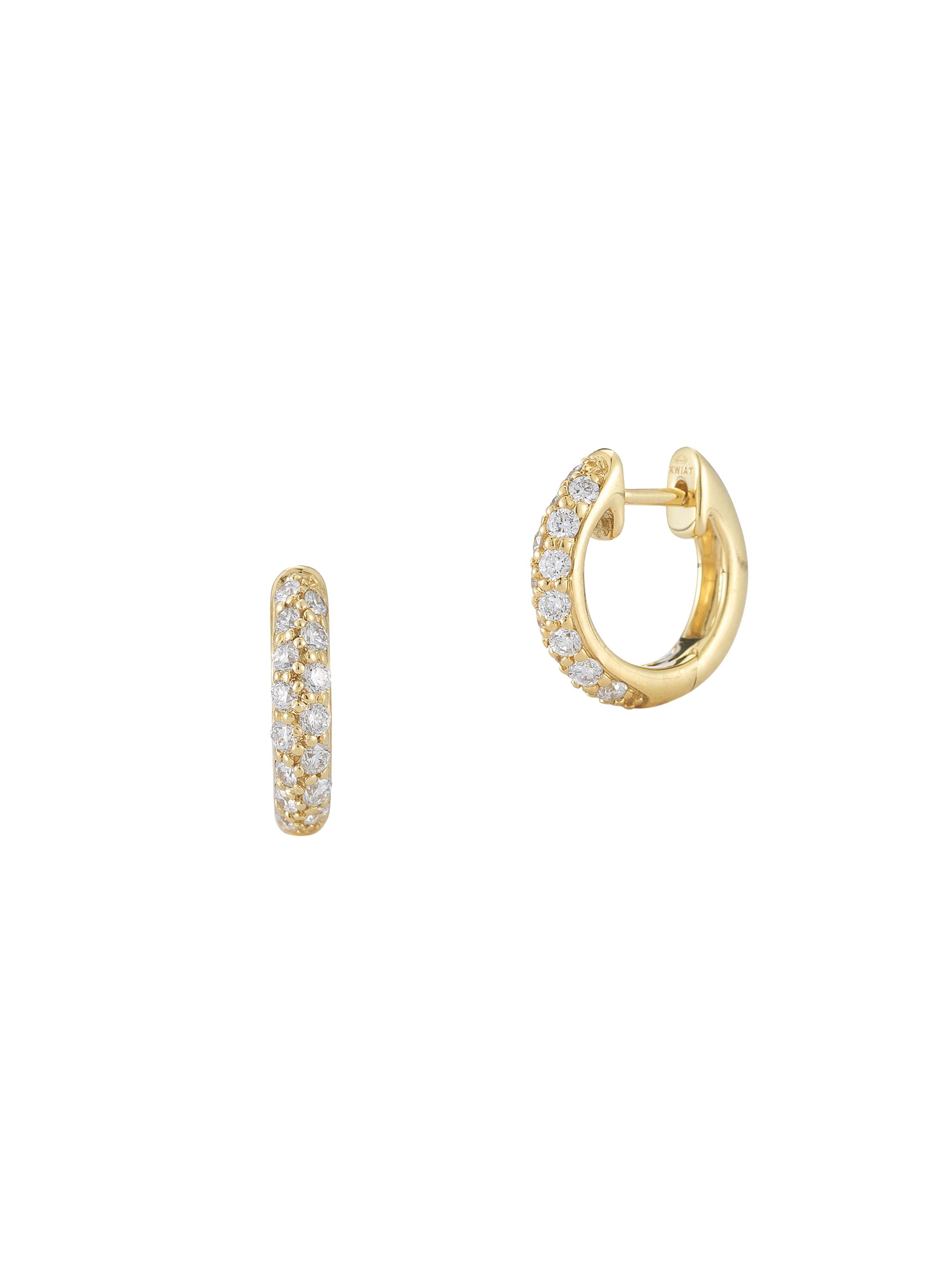 Kwiat Women's Moonlight 18K Yellow Gold & Diamond Huggie Hoop Earrings - Yellow Gold