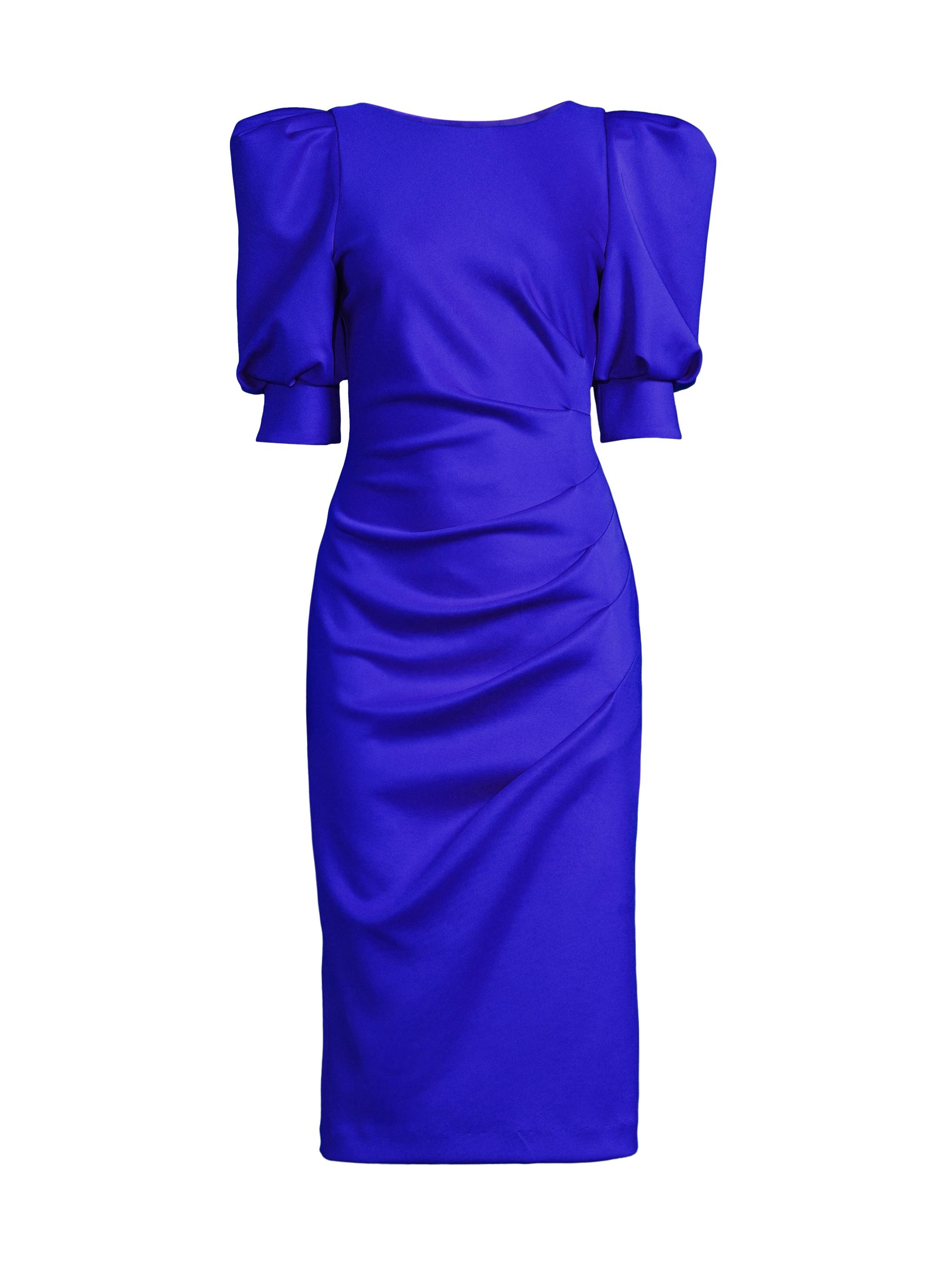 Black Halo Women's Zella Scoopback Cocktail Dress - Vibrant Blue