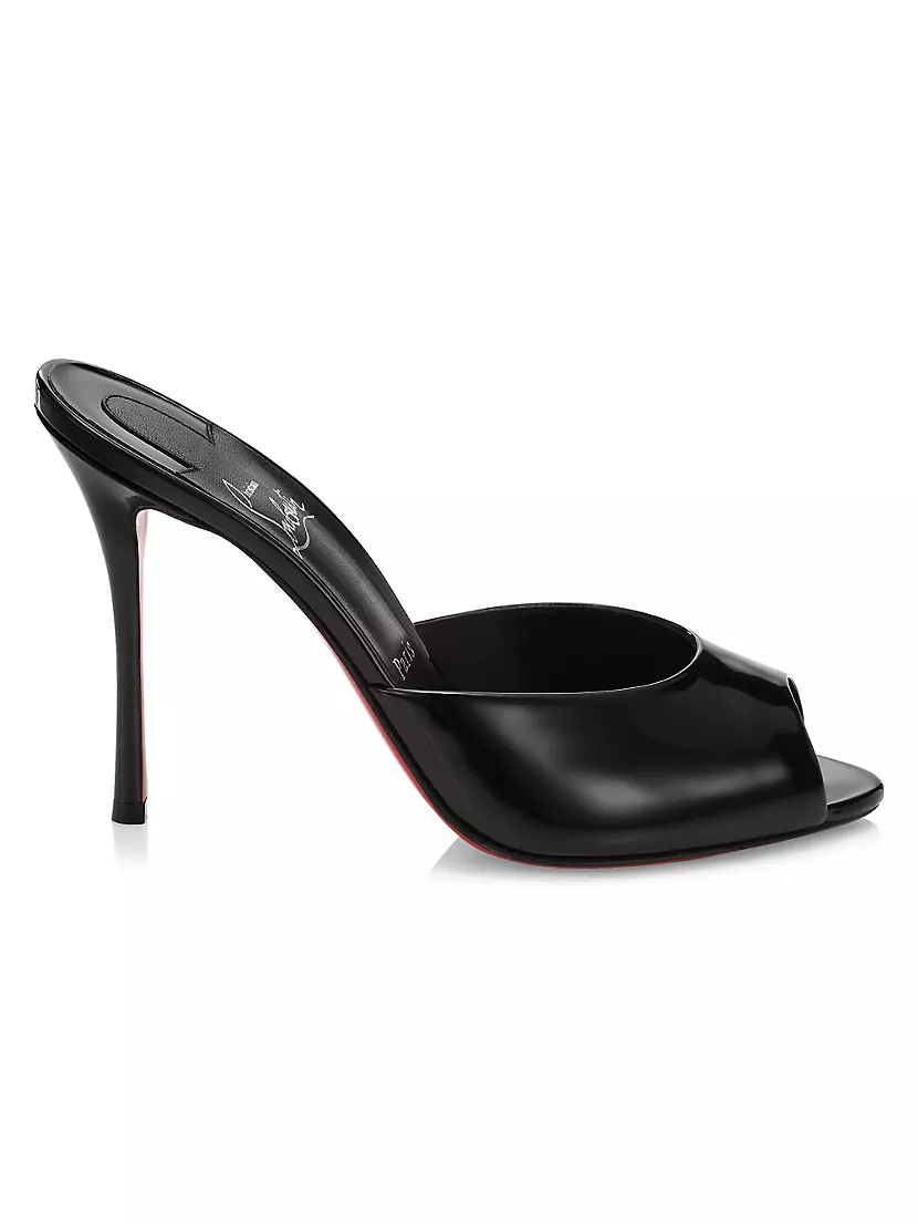 Shop Christian Louboutin Me Dolly 100 Patent Leather Mules