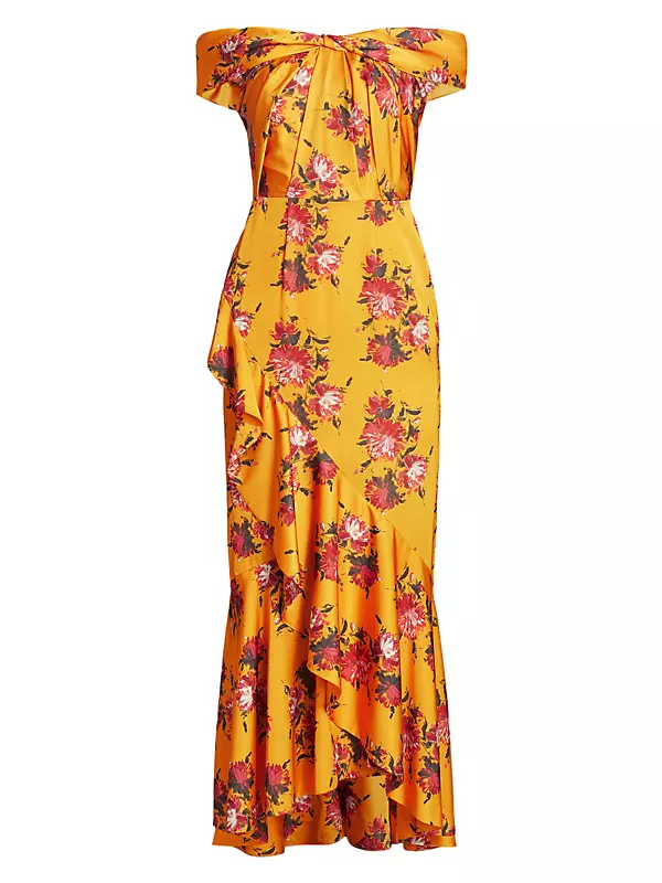 Rylee Floral Off-The-Shoulder Dress