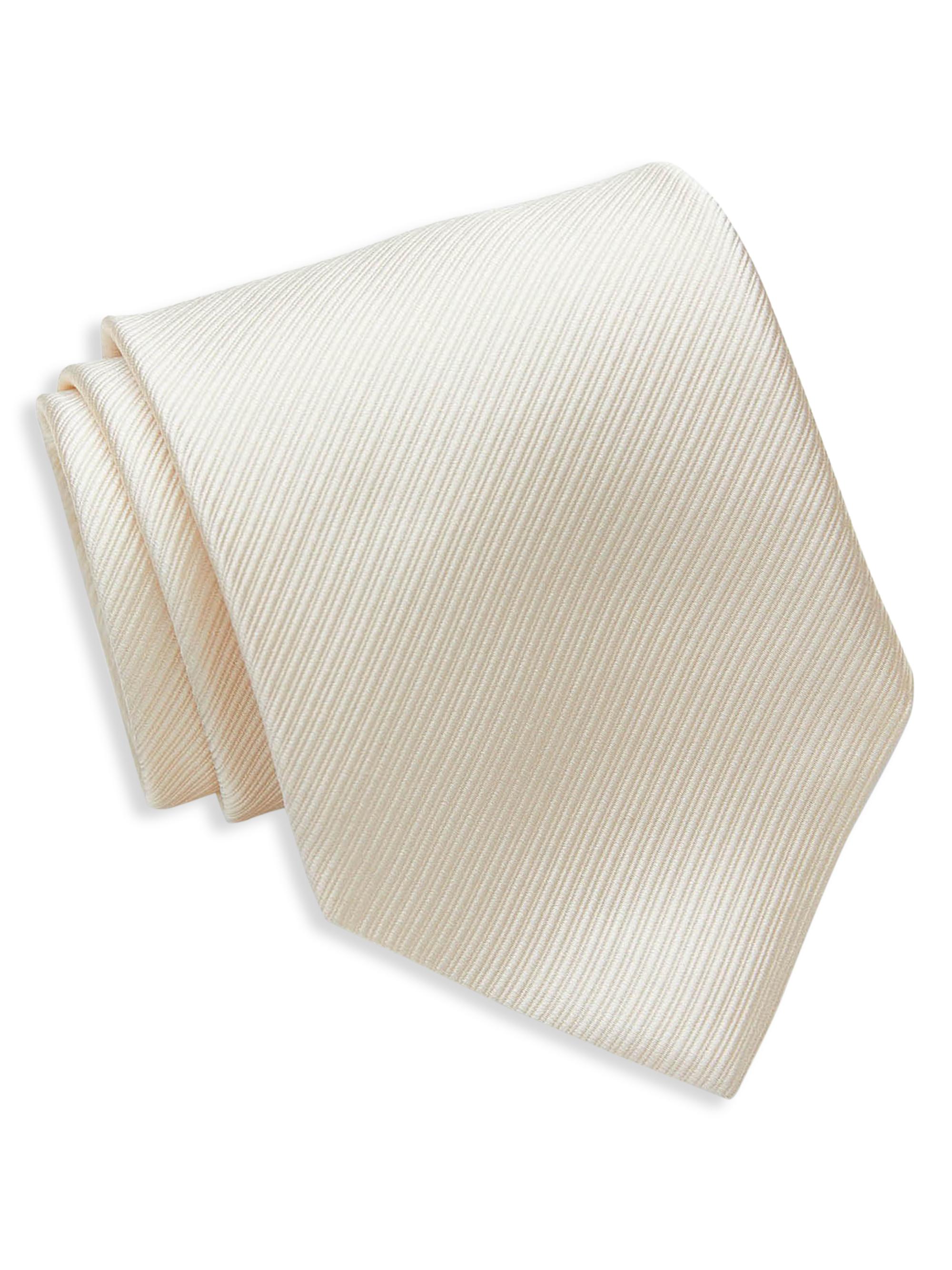 David Donahue Men's Classic Silk Tie - Champagne