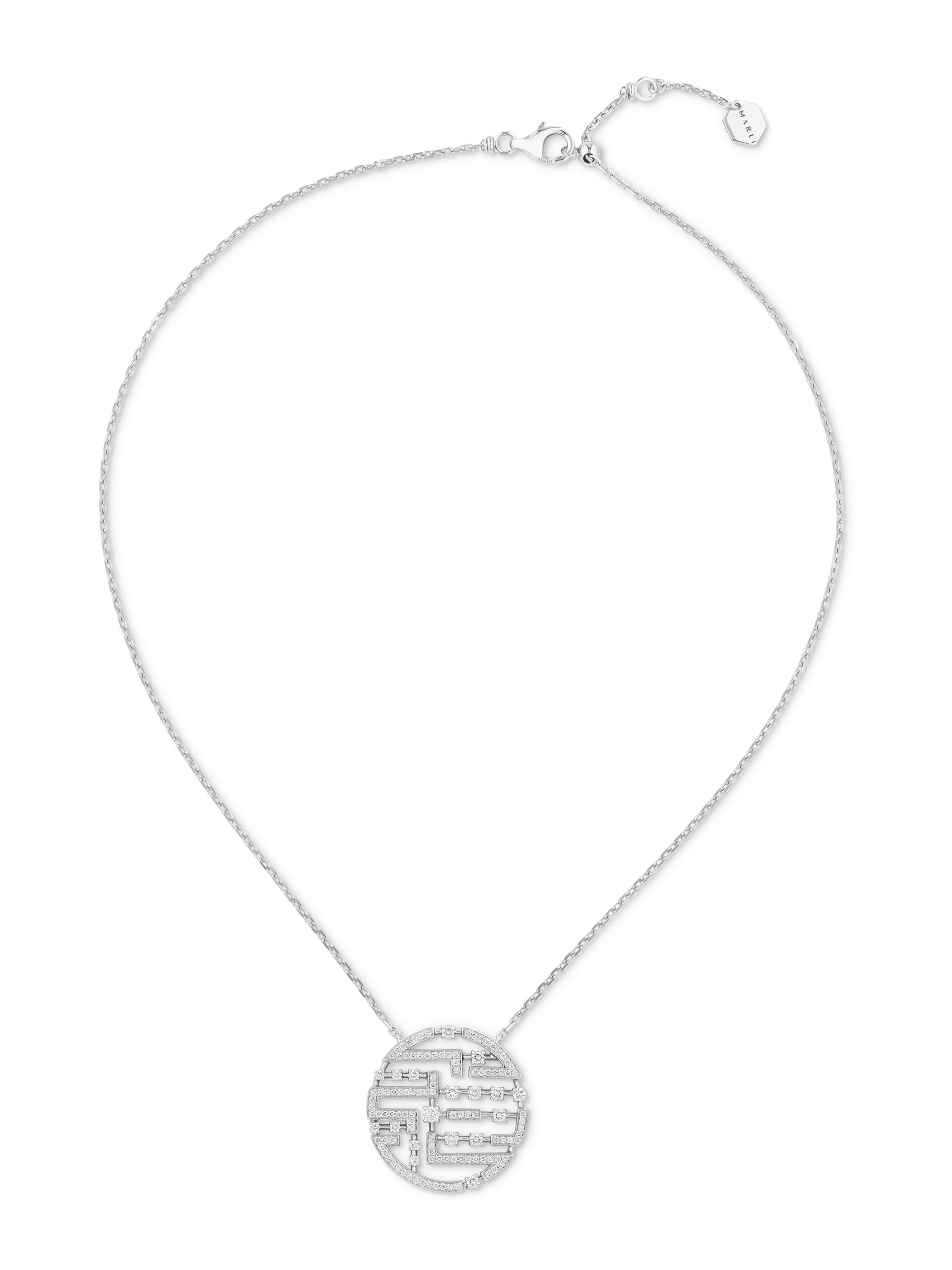Marli Women's Avenues 18K White Gold & Diamond Pendant Necklace - White Gold