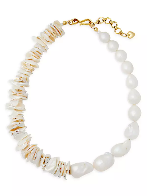 Keshi freshwater pearl necklace