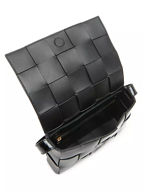 Bottega Veneta Intrecciato Cassette Leather Crossbody Bag (SHG
