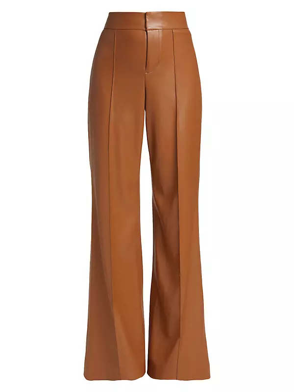 New York & Company Women's Size 8 Tall Brown Stretch Flare Leg Mid Rise  Pants