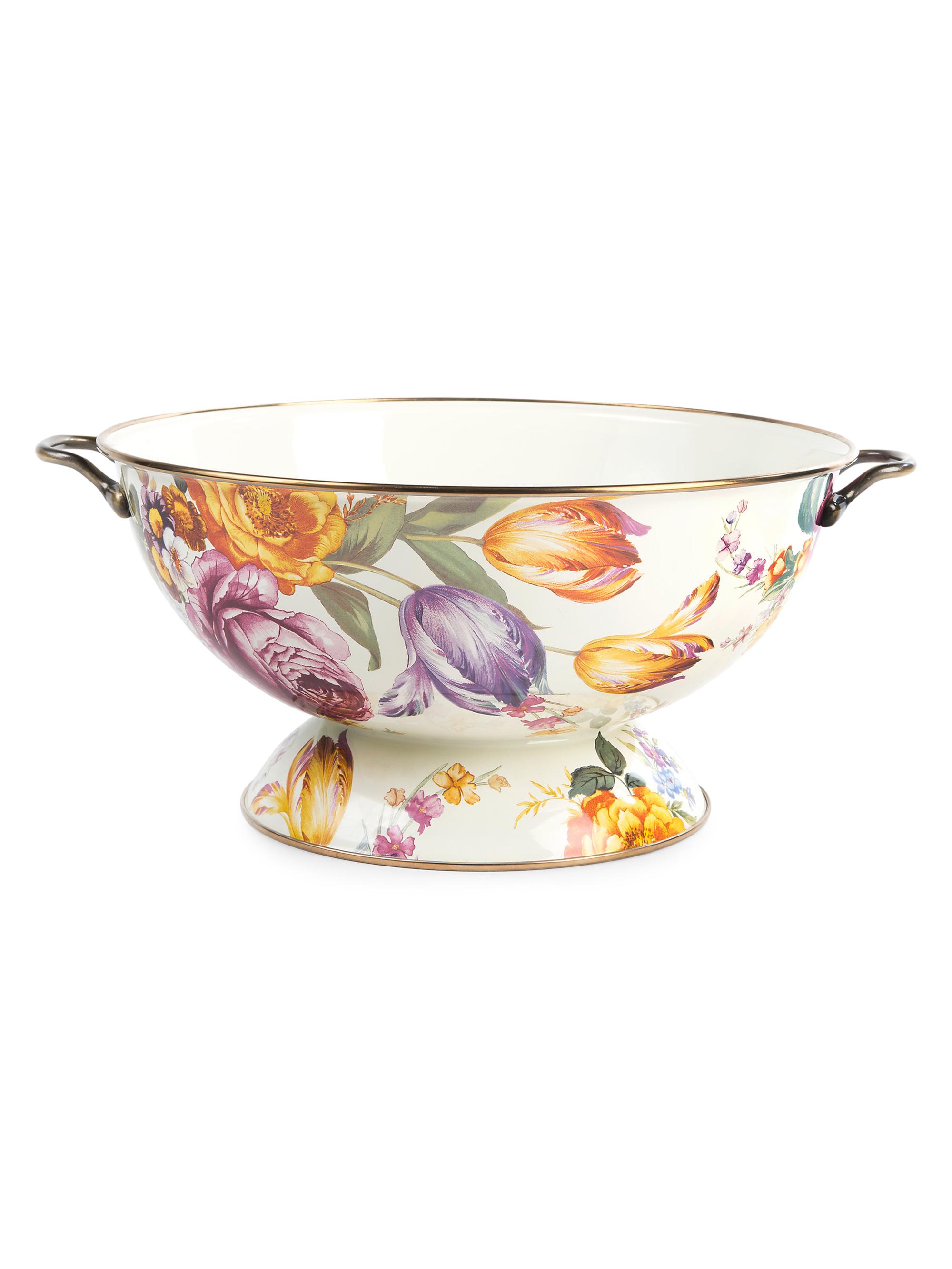 MacKenzie-Childs Flower Market Everything Bowl - White