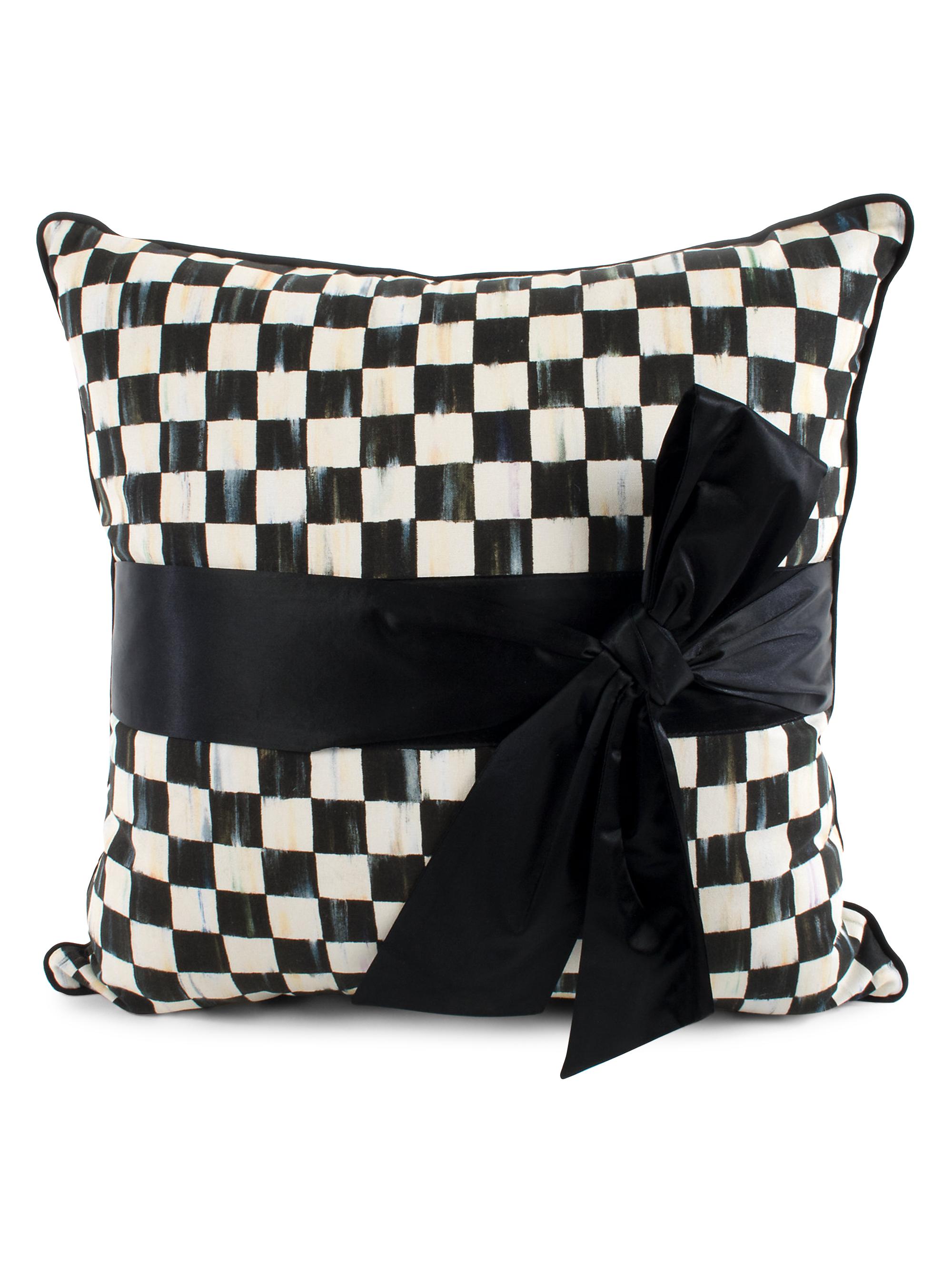 MacKenzie-Childs Courtly Check Sash Pillow