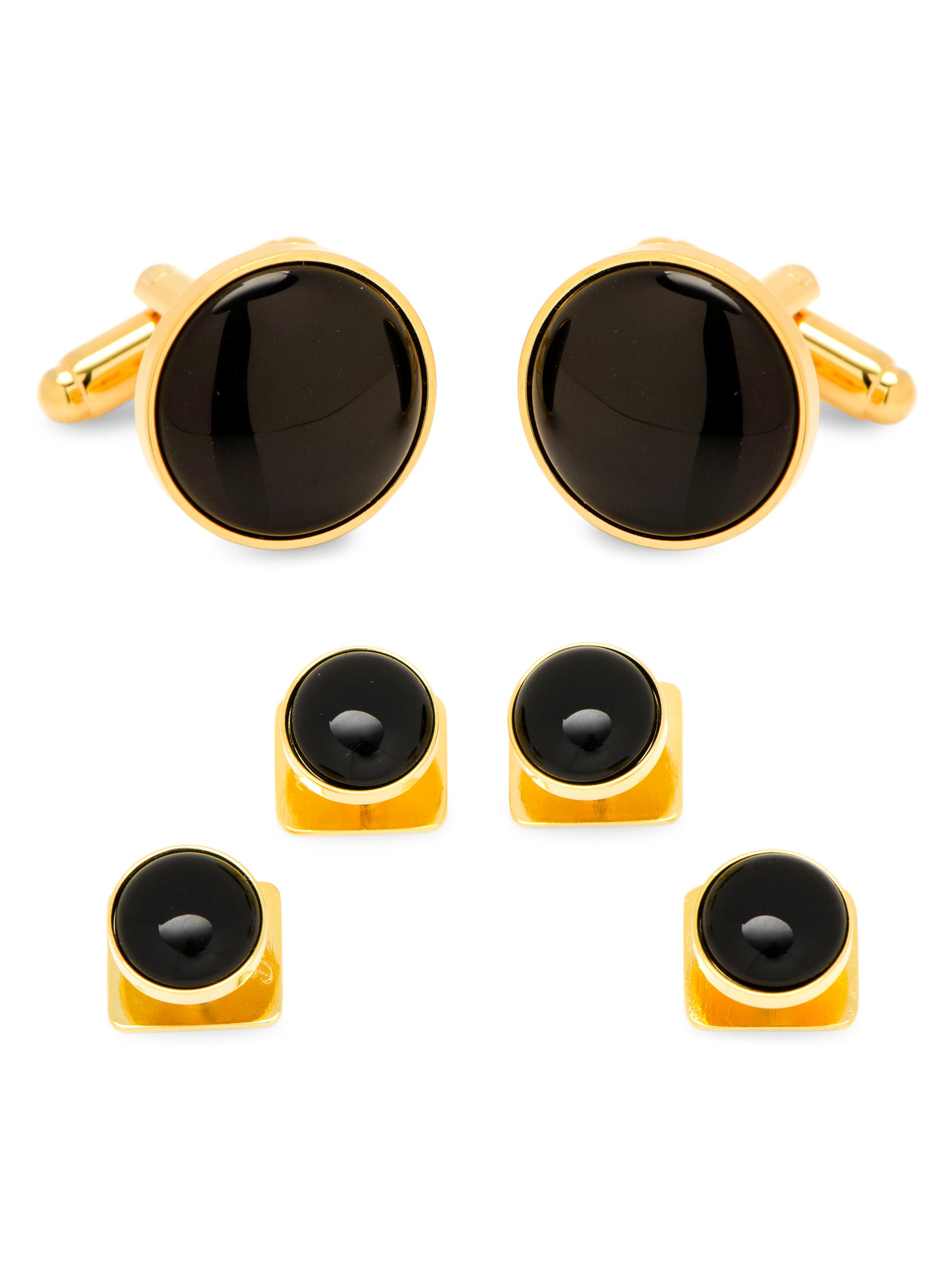 Cufflinks, Inc. Men's Ox And Bull Trading Co. 6-Piece Onyx Stud Set - Black