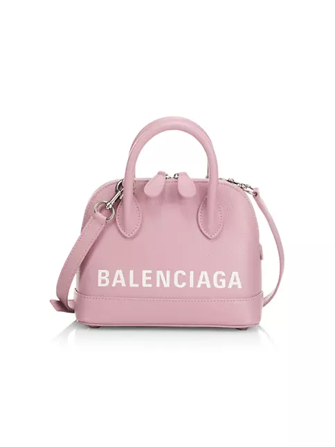 Balenciaga Xxs Ville Top Handle Bag In Cream & White