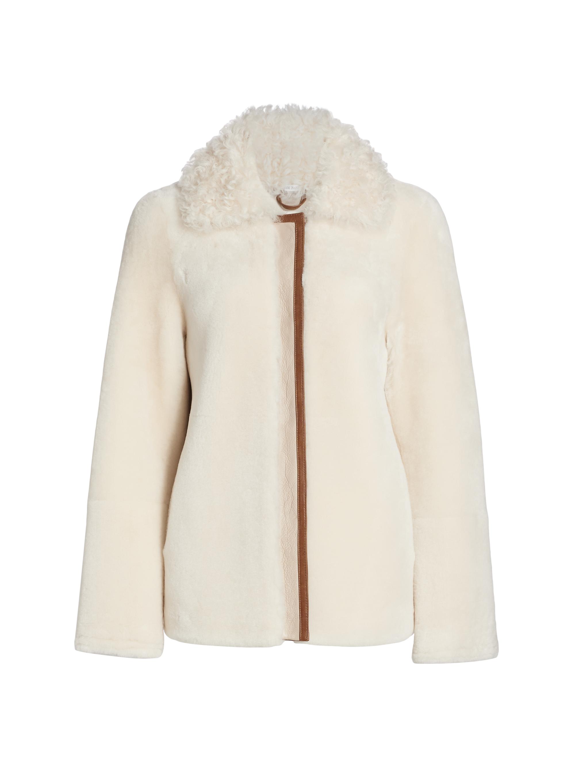 Maximilian Women's Sherpa Wing Collar Jacket -
