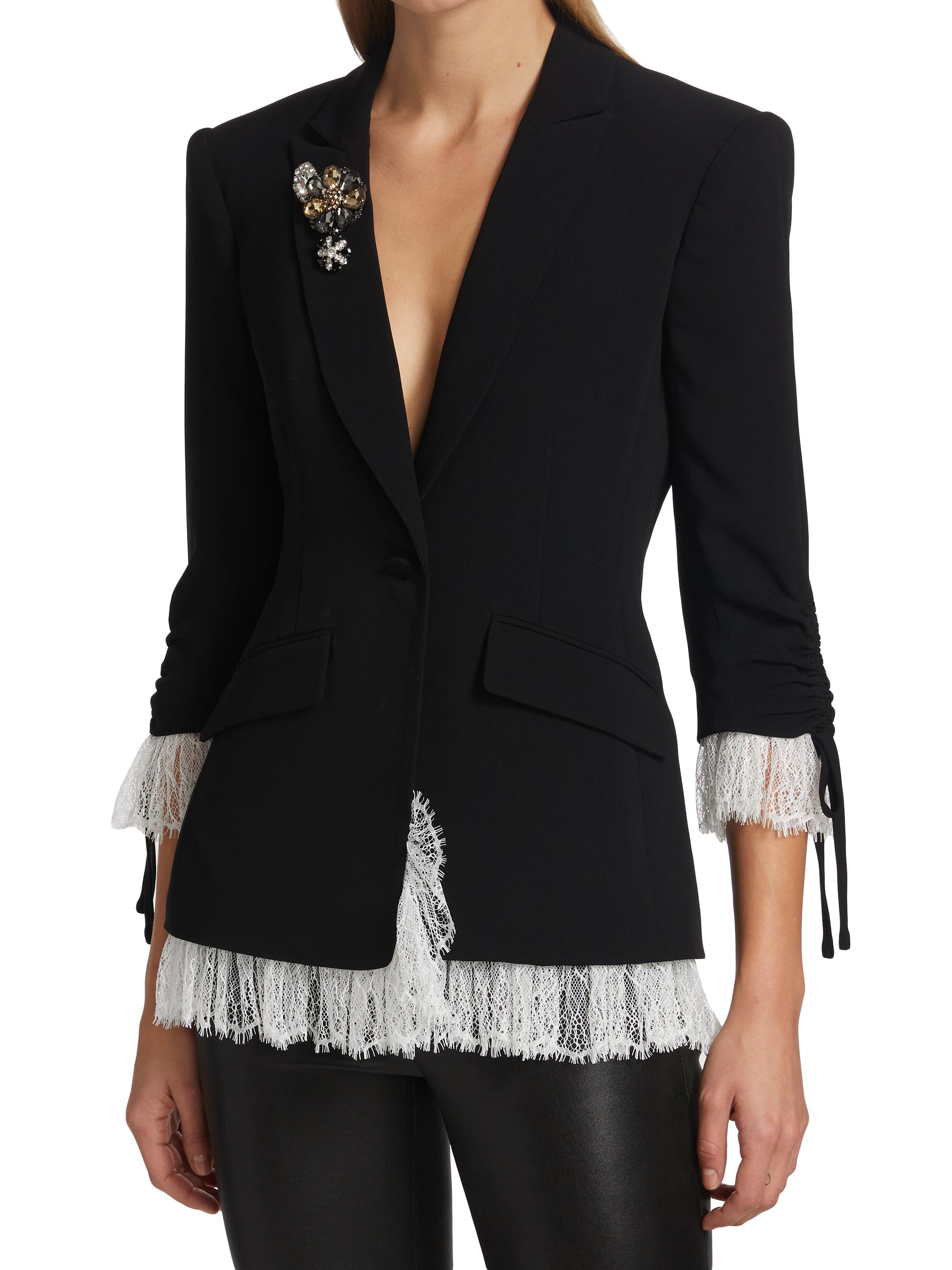 Cinq à Sept Roxie Crepe Blazer | Saks Fifth Avenue