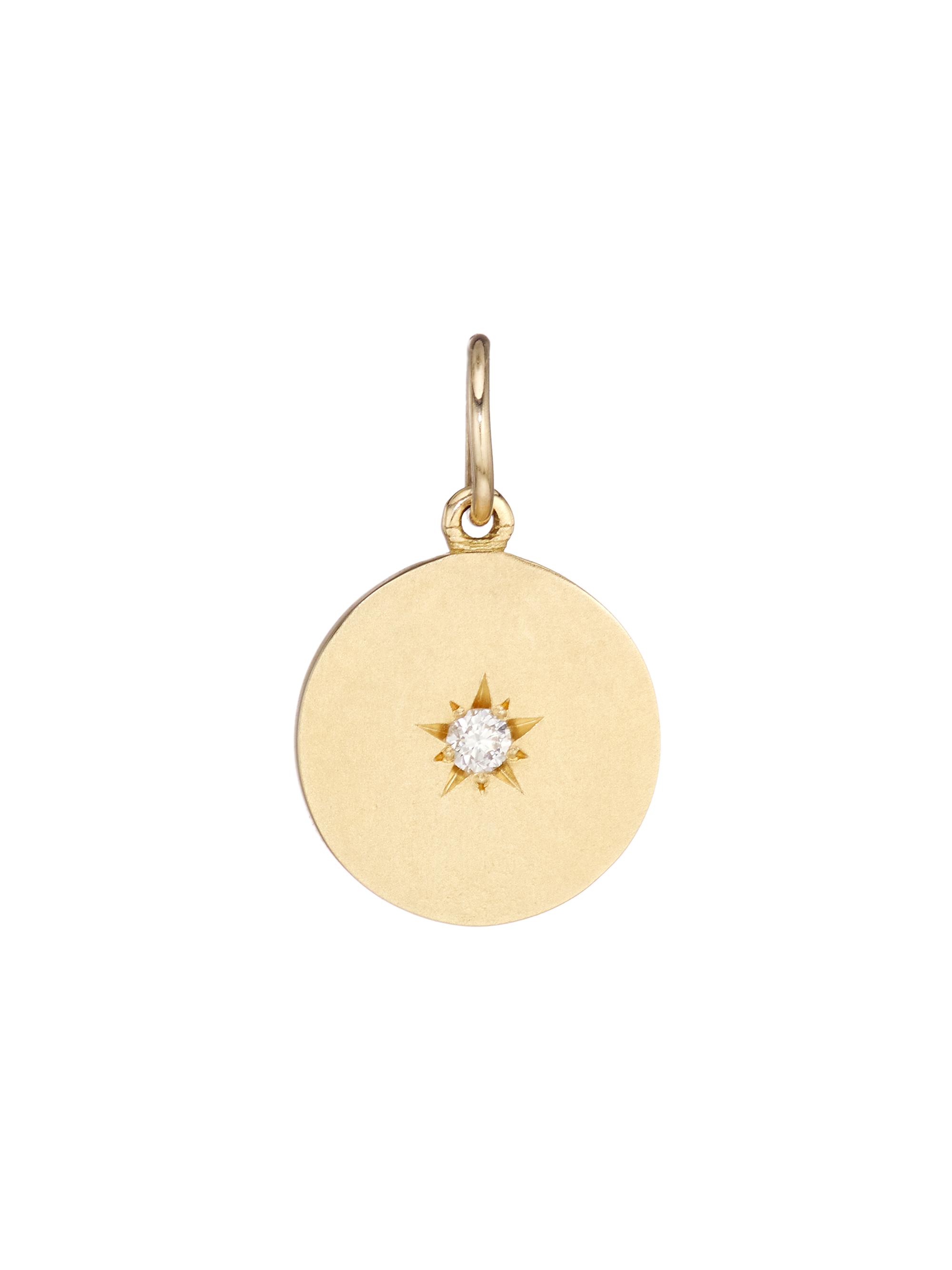 Andrea Fohrman Women's Full Moon 18K Yellow Gold & Diamond Pendant Necklace - Gold