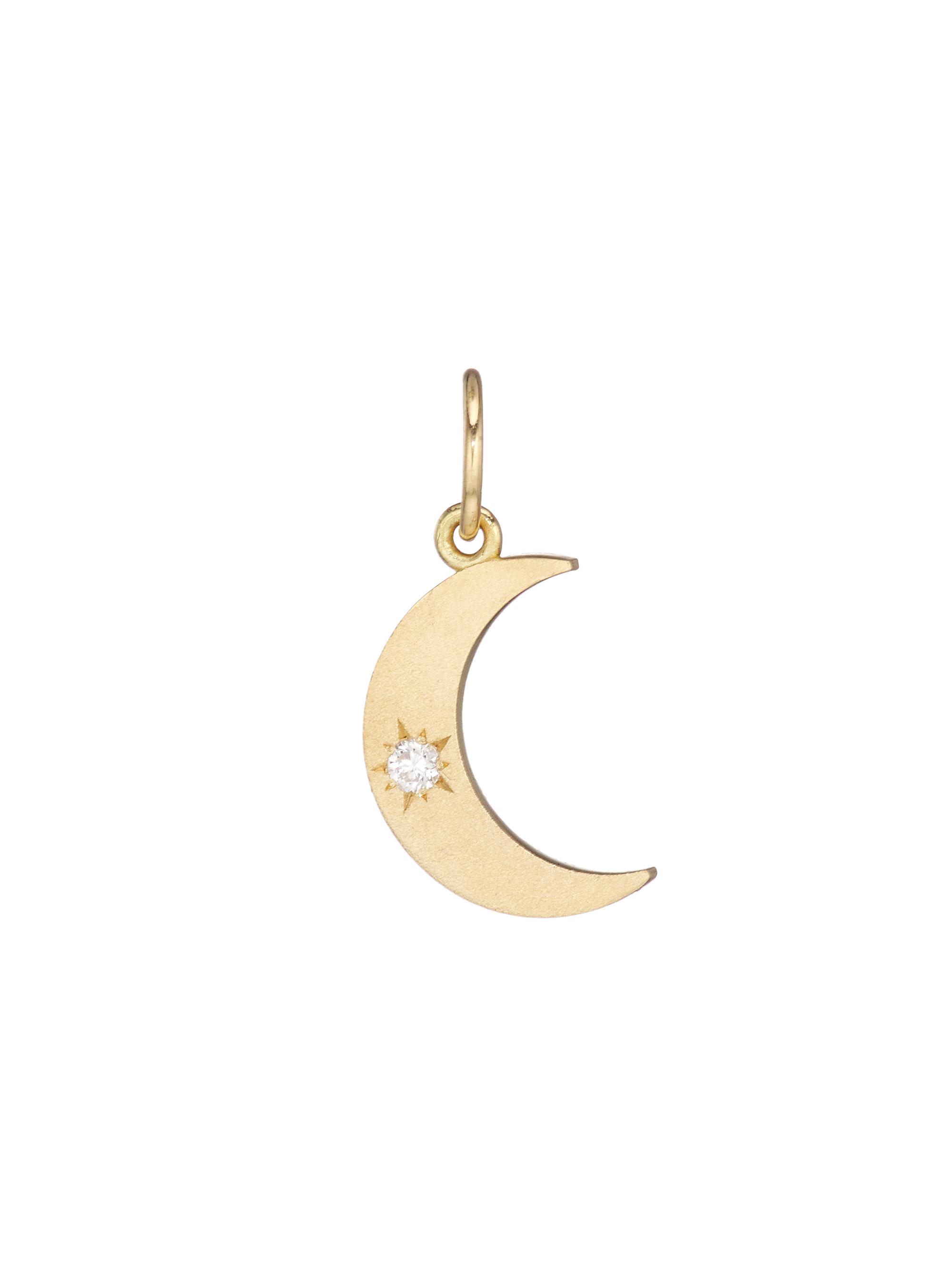 Andrea Fohrman Women's 18K Yellow Gold & Diamond Crescent-Moon Pendant Necklace - Gold