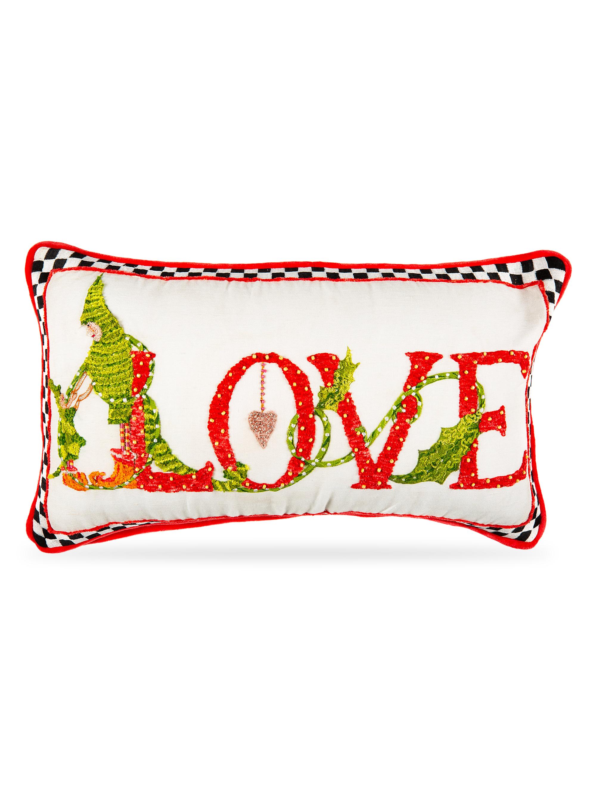 MacKenzie-Childs Patience Brewster Love Pillow