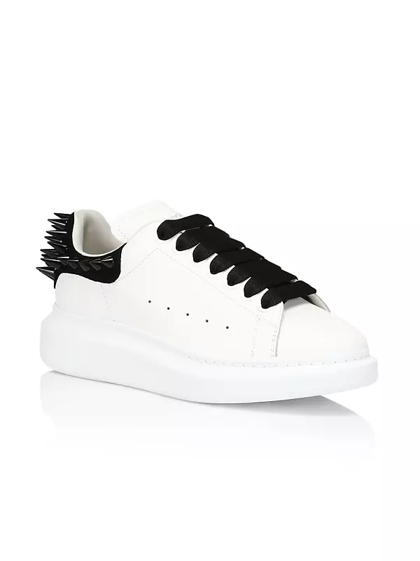 Women's Leather Oversized Spiked Sneakers