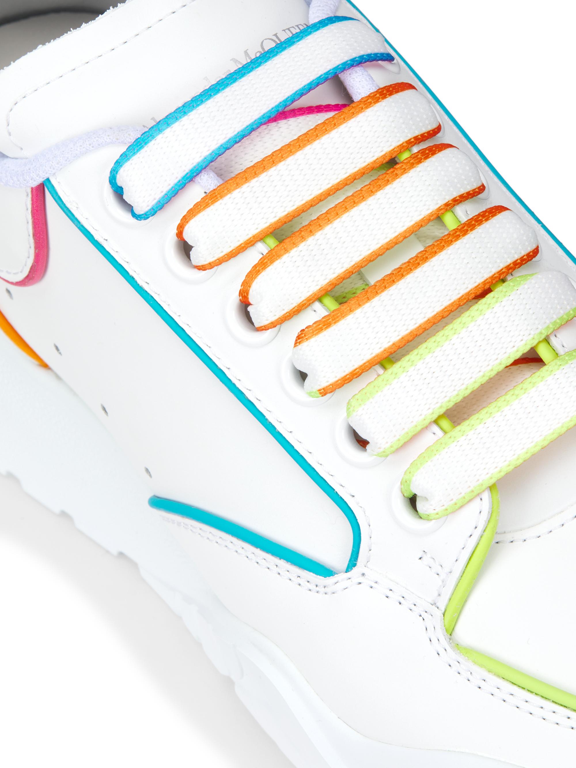 alexander mcqueen multicolor outline court sneakers