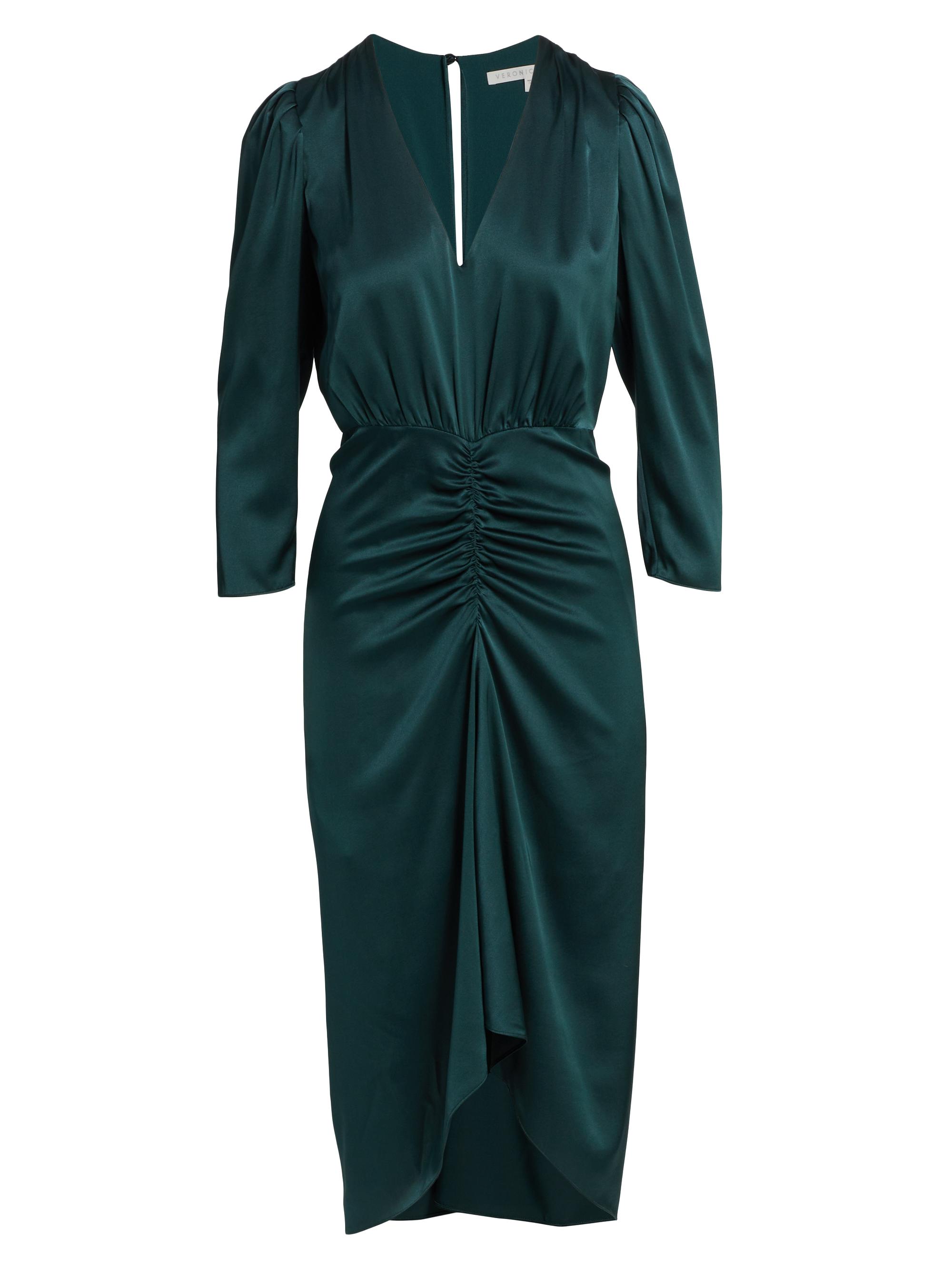 Veronica Beard Women's Beck Stretch-Silk Dress - Juniper