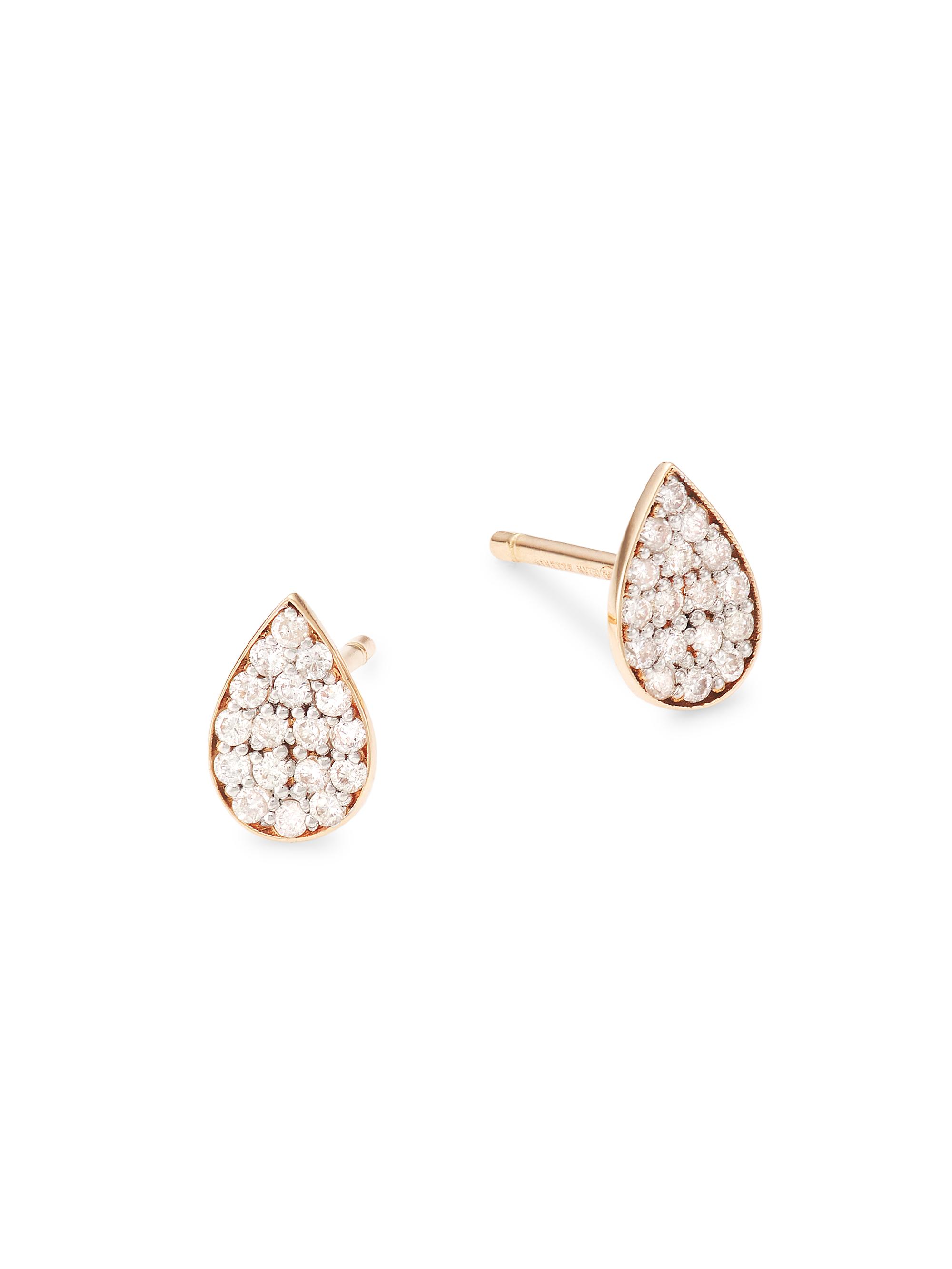 Ginette NY Women's Bliss 18K Rose Gold & Diamond Stud Earrings - Rose Gold