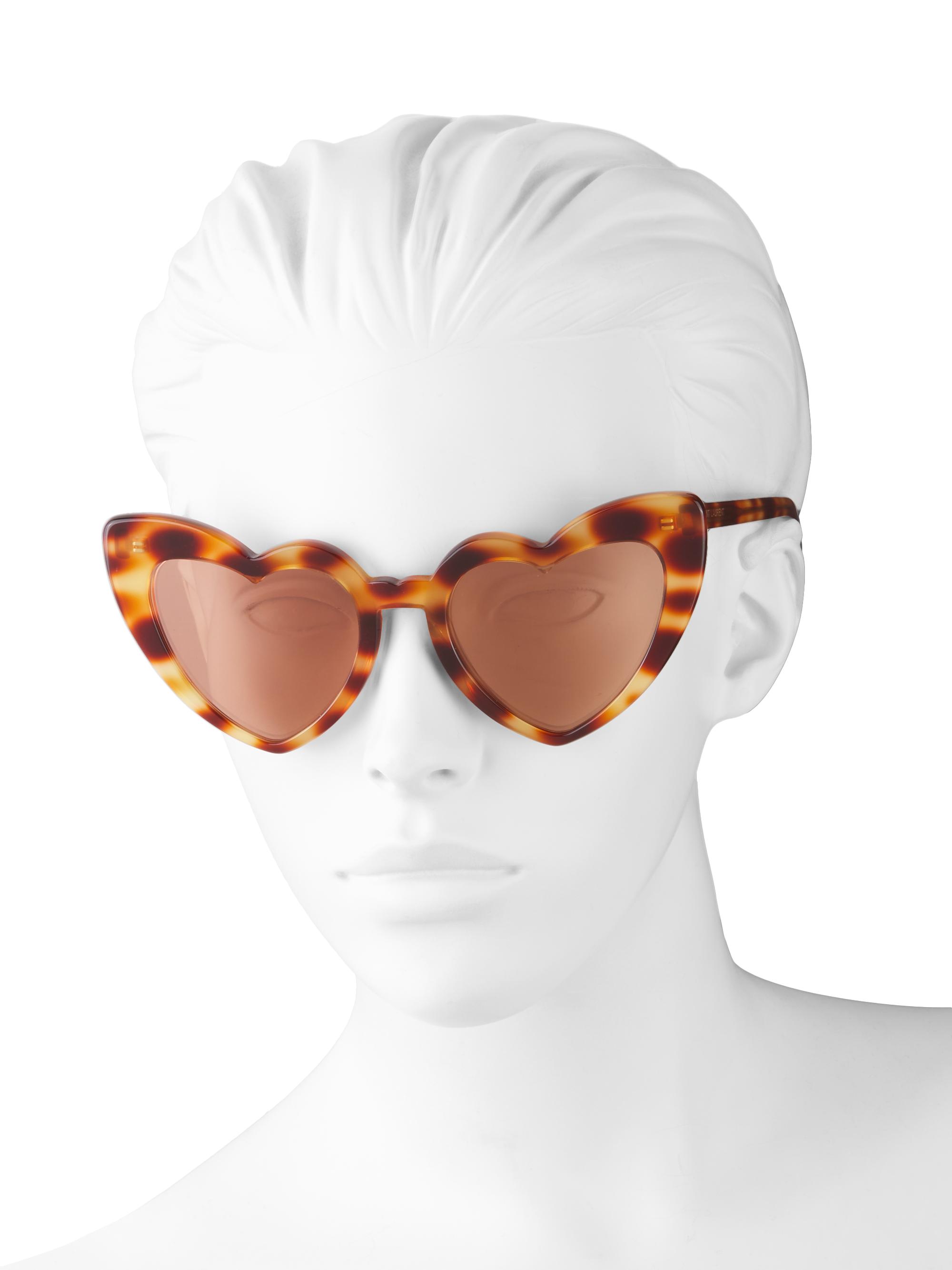 Saint Laurent LouLou 54MM Heart Sunglasses | Saks Fifth Avenue display picture 1