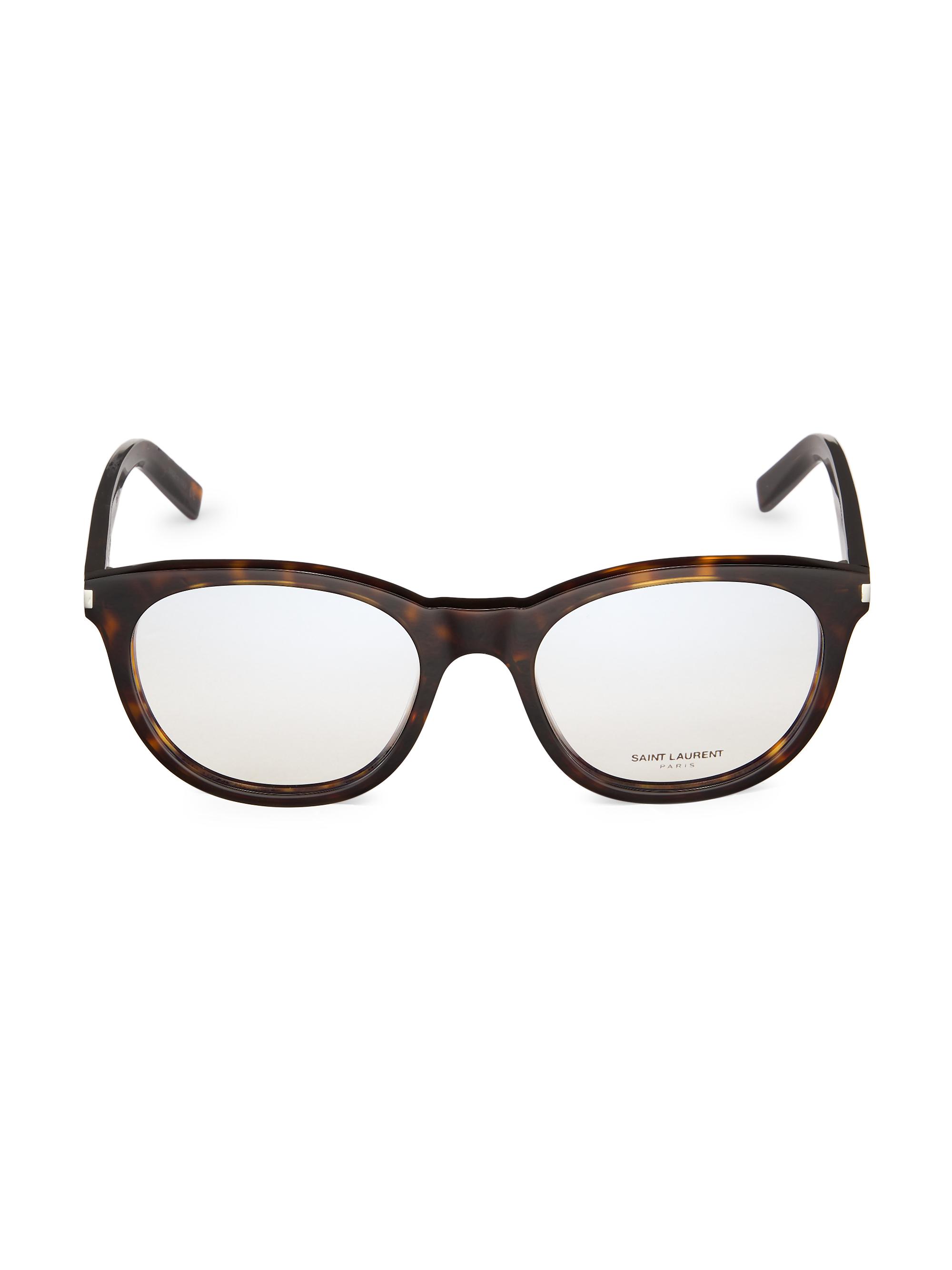 Saint Laurent Women's 54MM Pantos Optical Glasses - Shiny Havana | Thumbnail 5