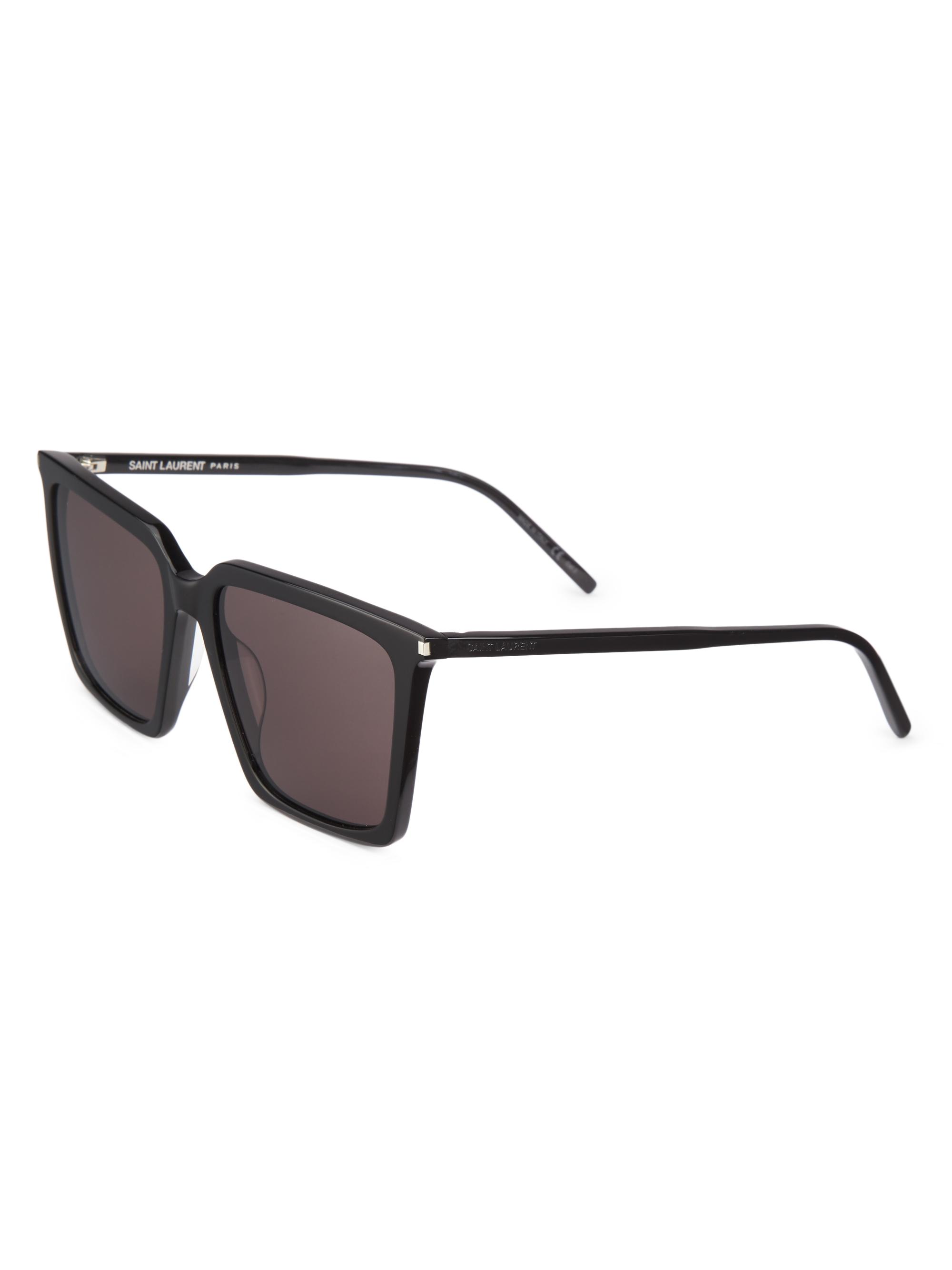 Saint Laurent Corner Angle 56MM Square Sunglasses | Saks Fifth Avenue