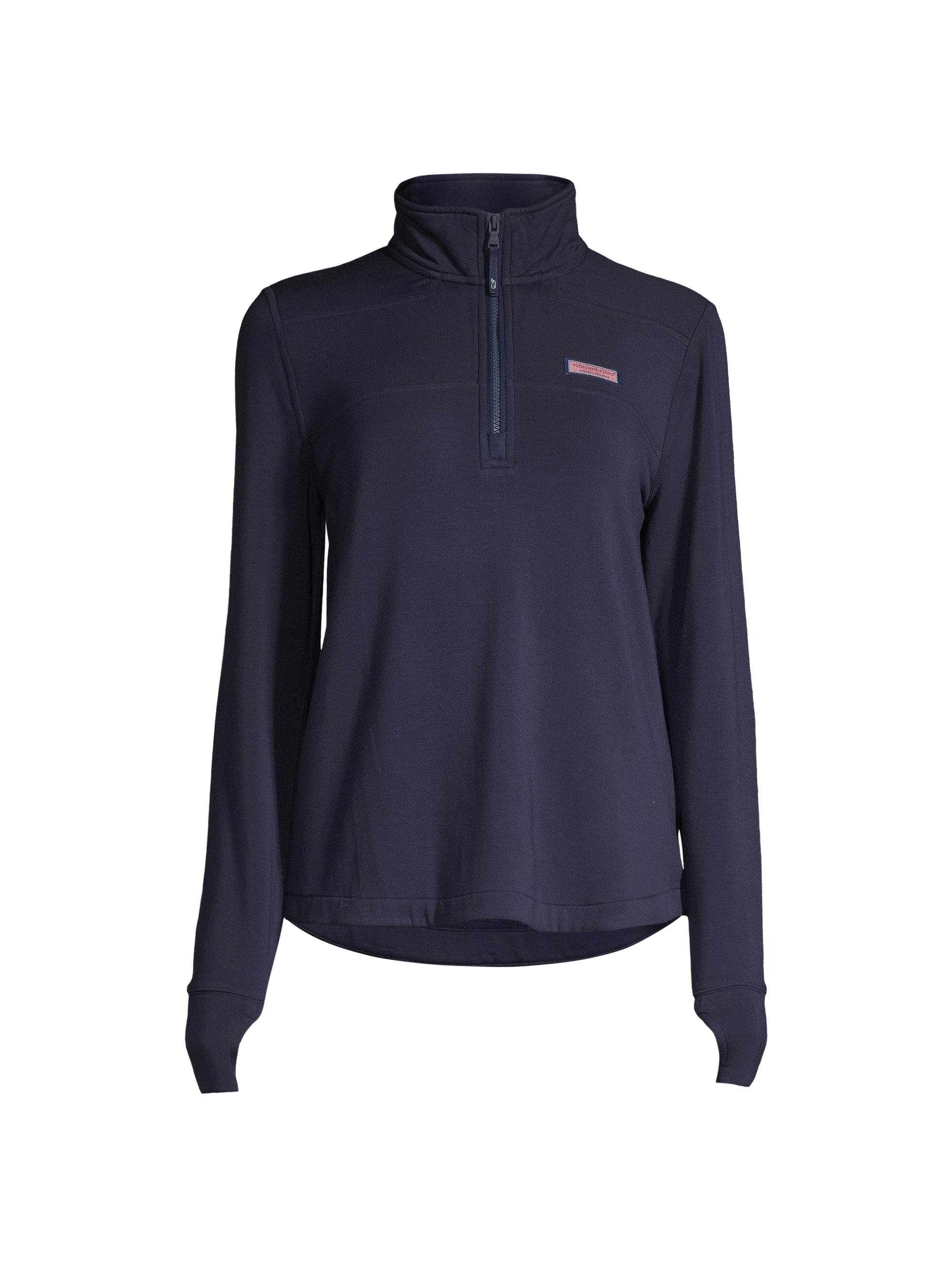 Vineyard Vines Women's Three-Quarter Zip Jacket - Nautical Navy