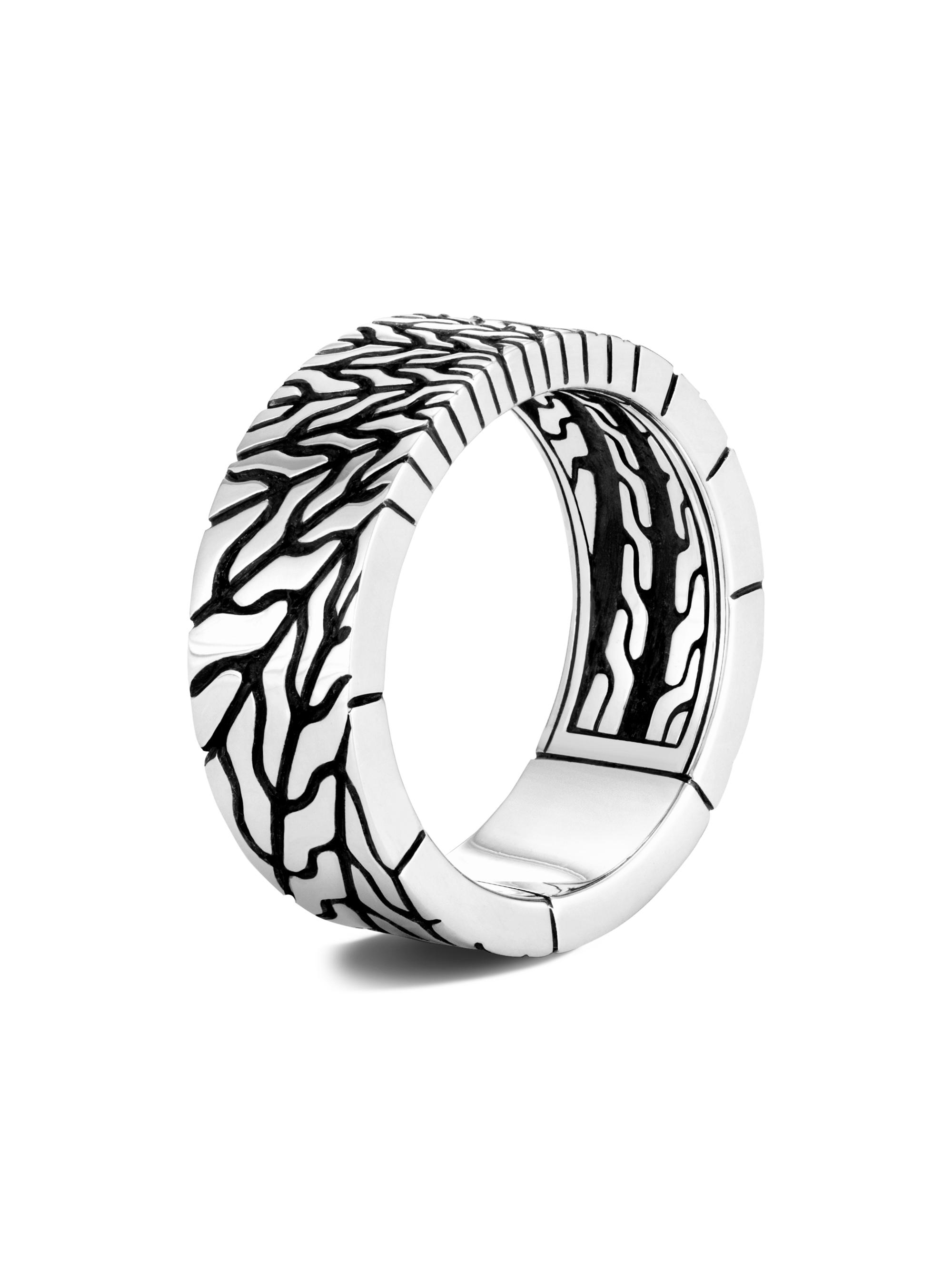John Hardy Men's Classic Chain Sterling Silver Ring - Silver