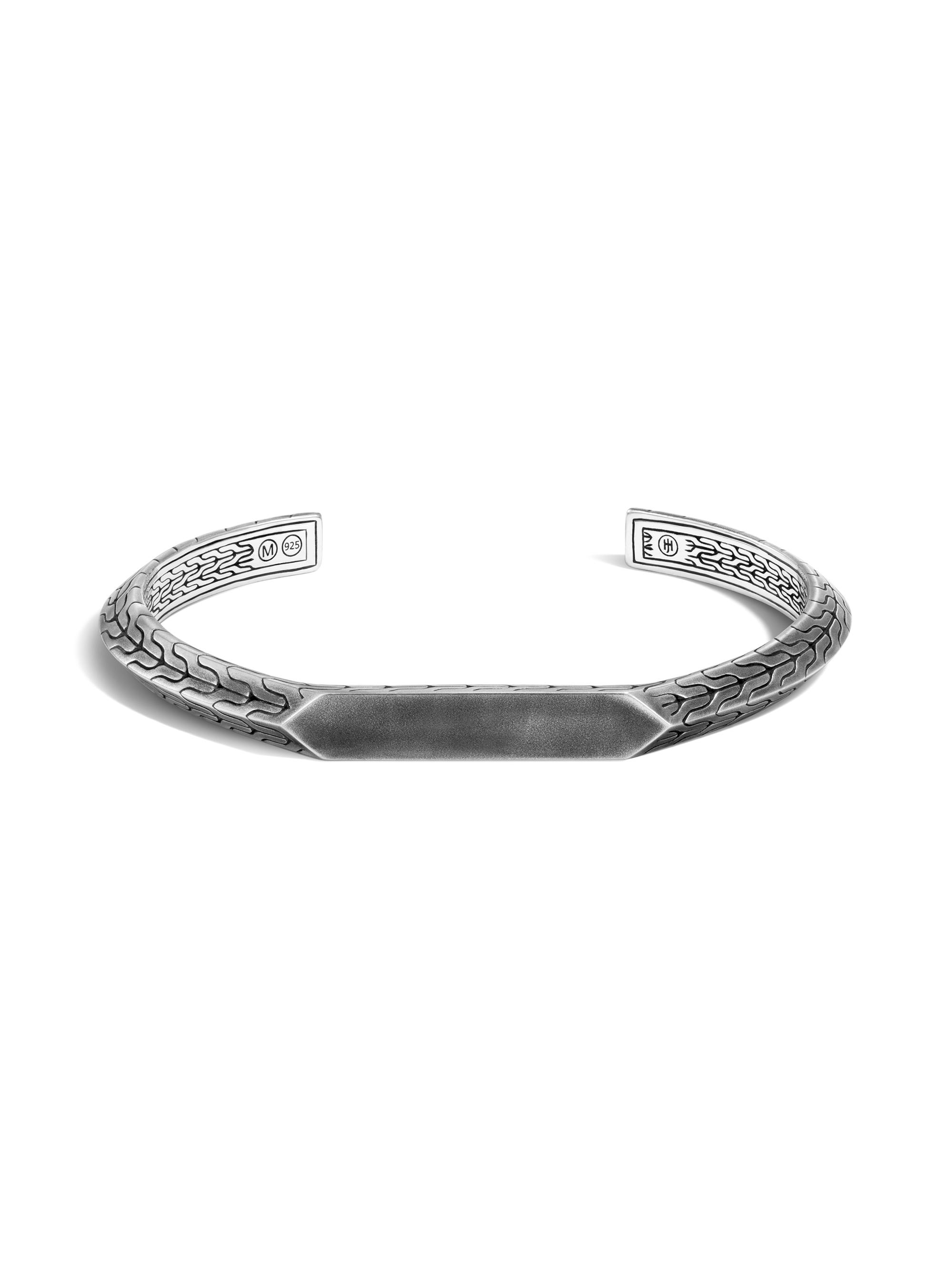 John Hardy Men's Chain Classic Tiga Silver Cuff Bracelet - Silver