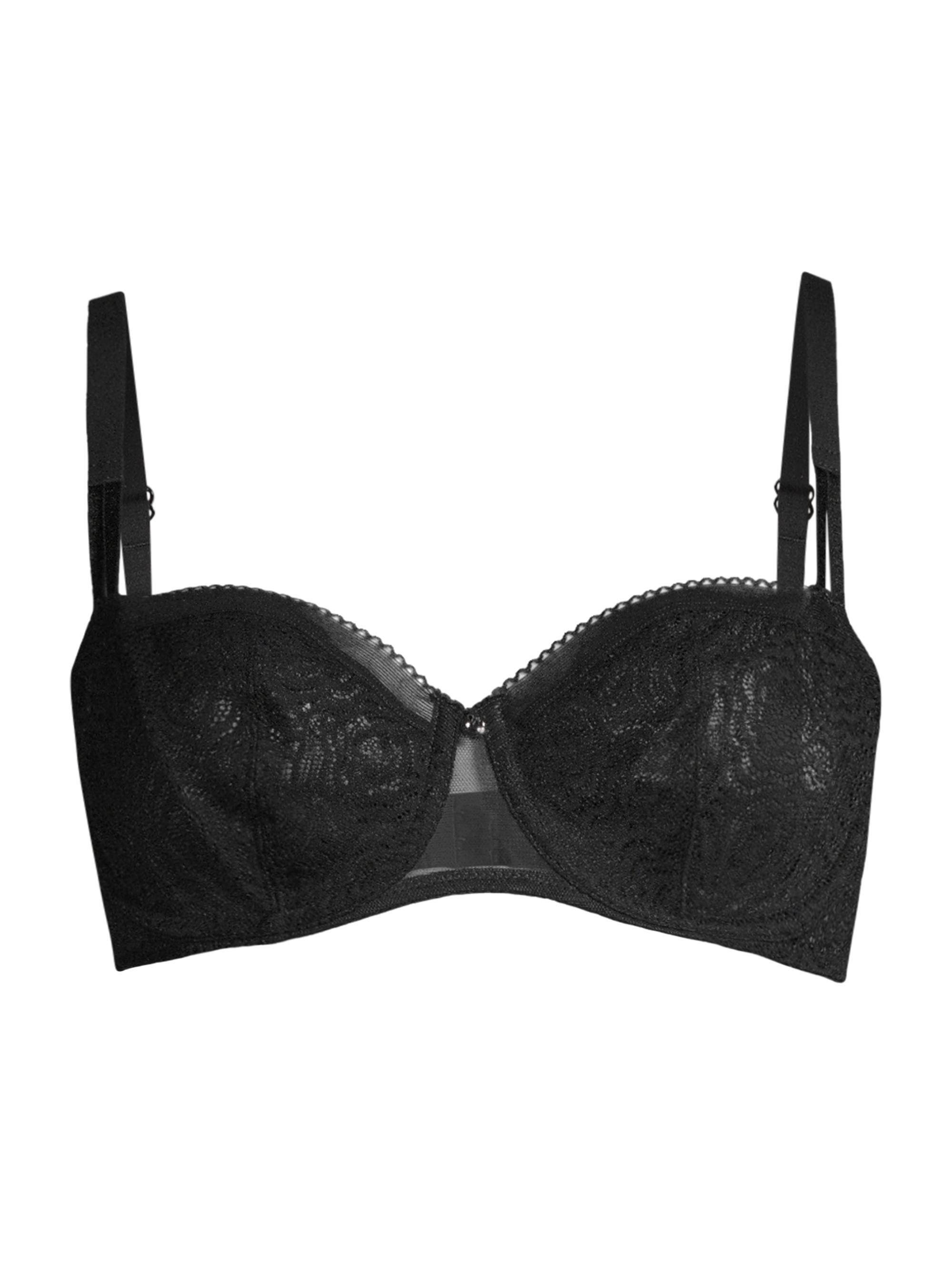 Chantelle Women's Demi Lace-Embellished Bra - Black