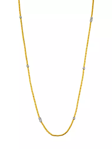 24K Yellow Gold & 1.61 TCW Diamond Necklace