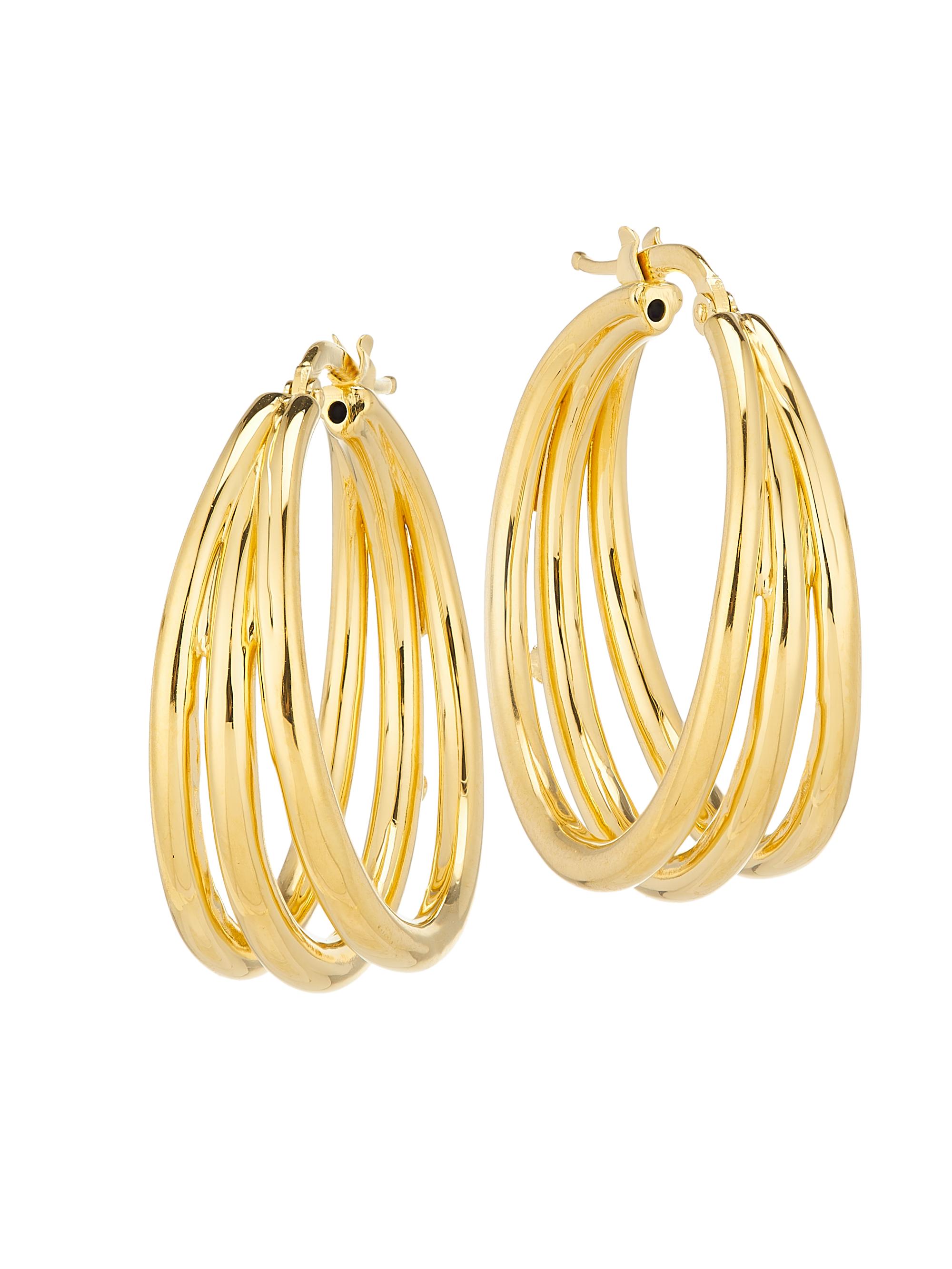 Roberto Coin Women's 18K Yellow Gold Triple Hoop Earrings - Yellow Gold