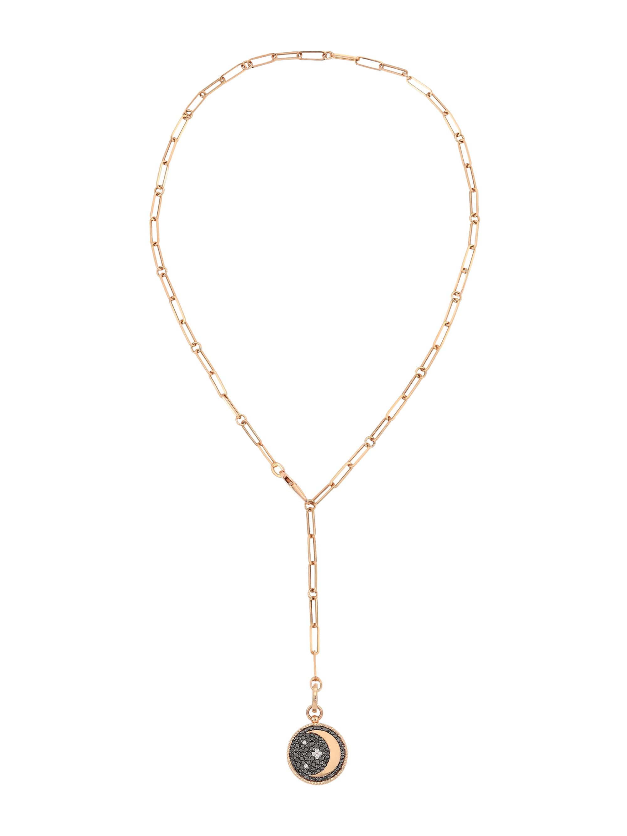 Roberto Coin 18K Yellow Gold Diamond Moon Star Lariat