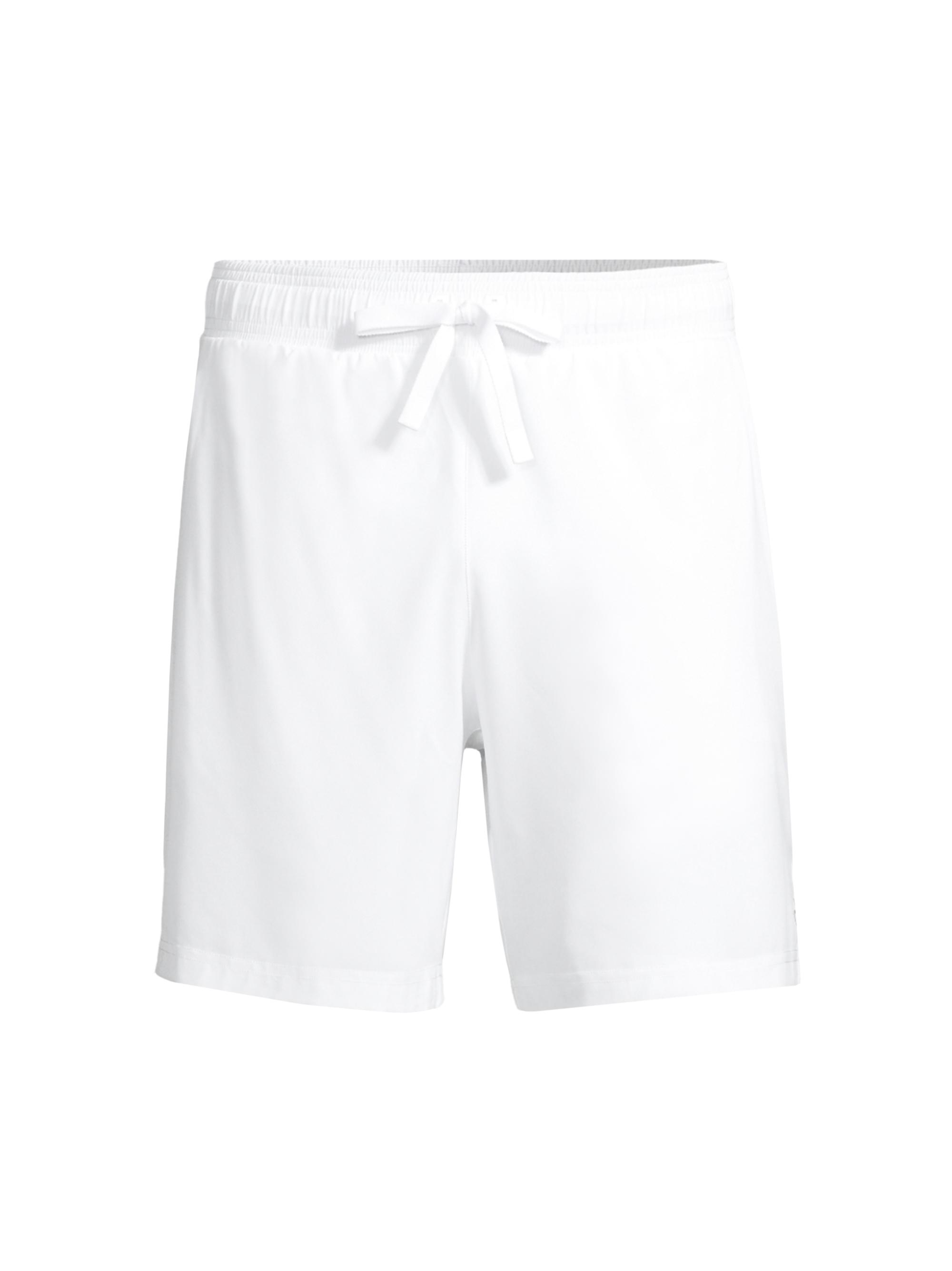 Alo Yoga Men's 7''Unity 2-in-1 Fleece Shorts - White White