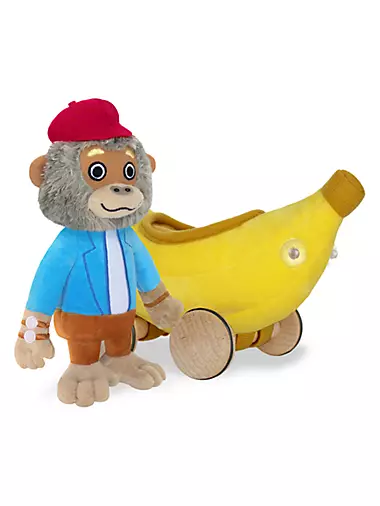 Little Kid's & Kid's Bananas Gorilla Soft Toy & Car