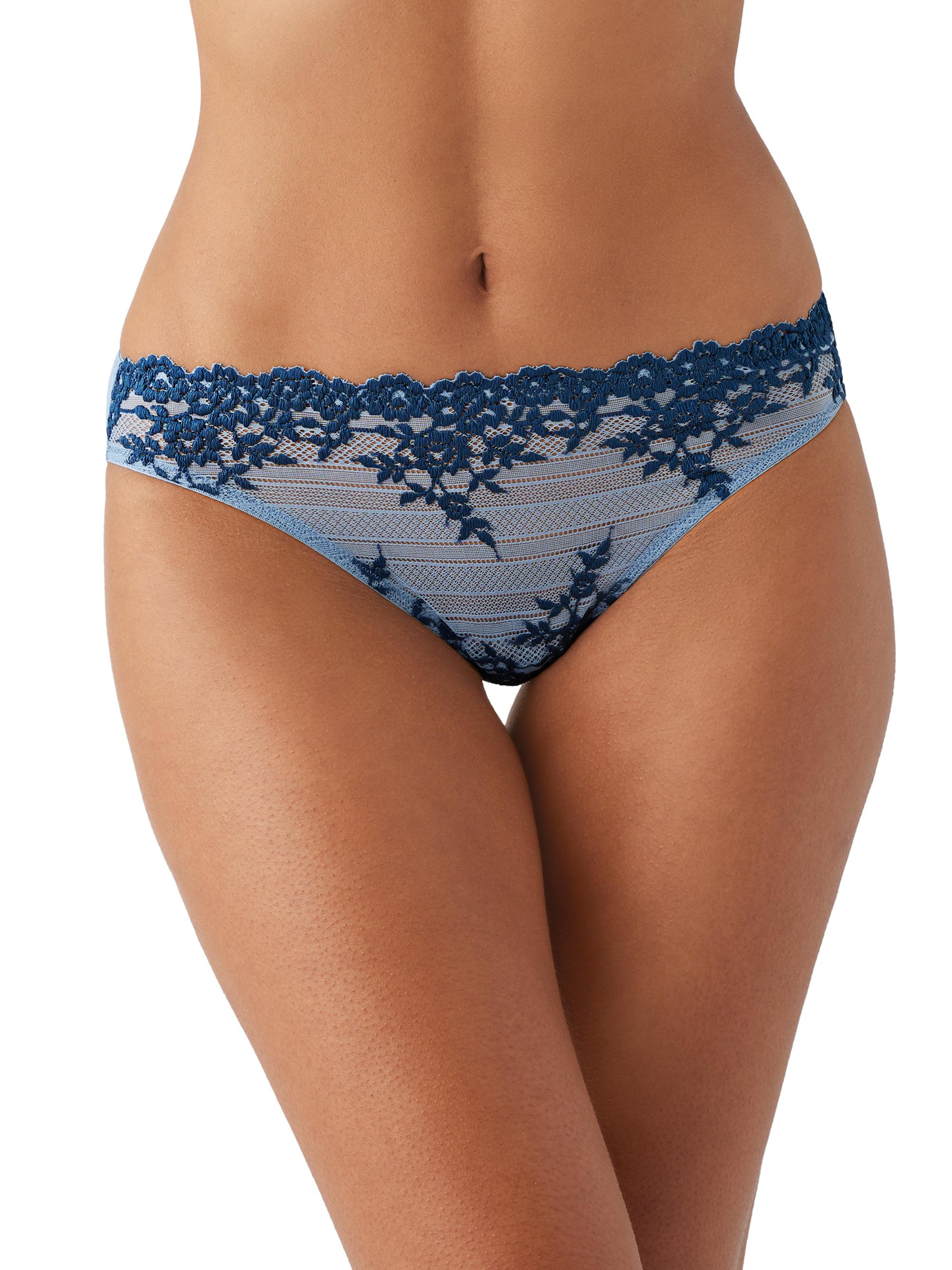 Wacoal Women's Embrace Lace Bikini Briefs - Windword Blue Titan