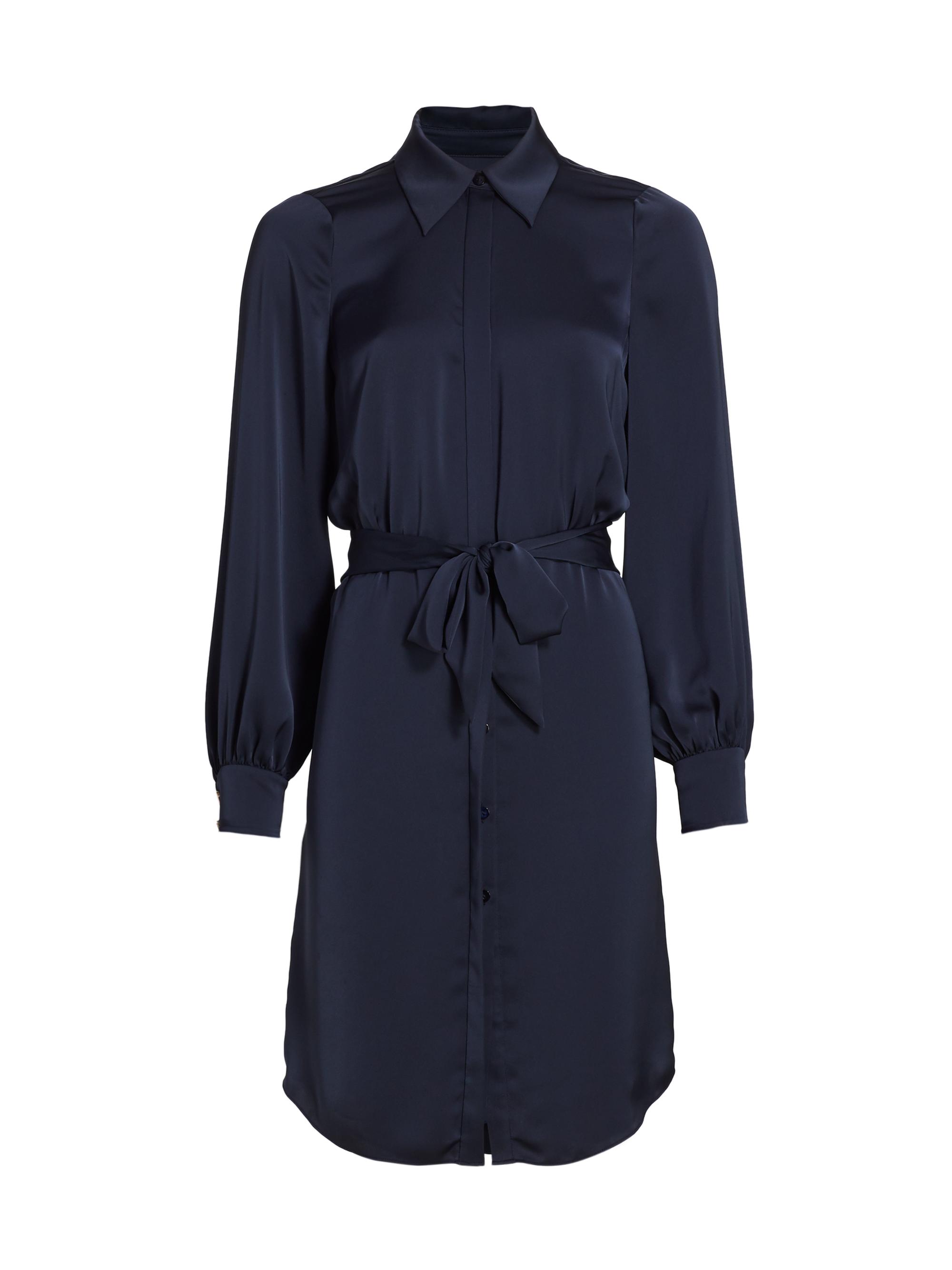 Ramy Brook Women's Ayla Tie-Front Shirtdress - Navy