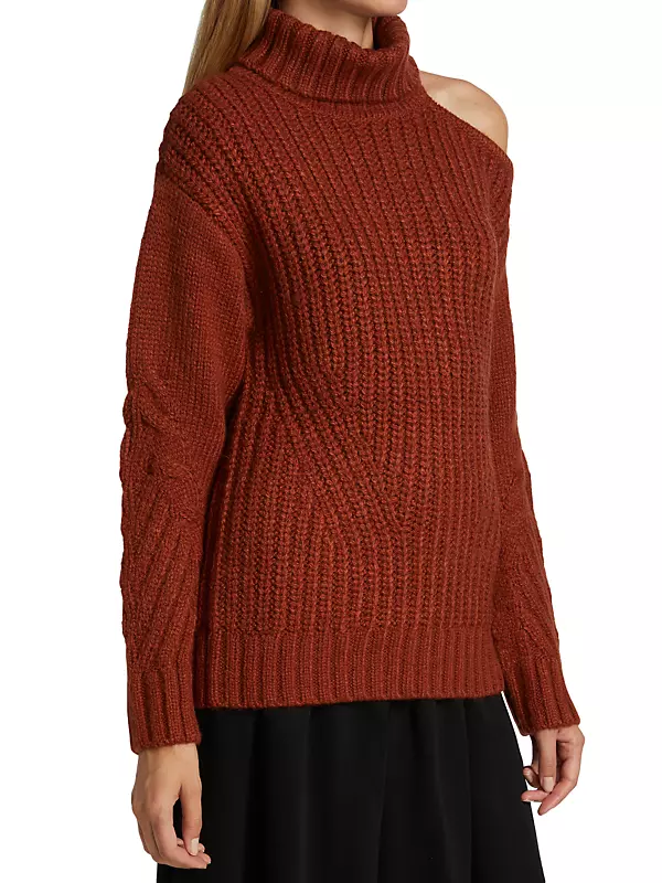 Cutout Turtleneck Sweater