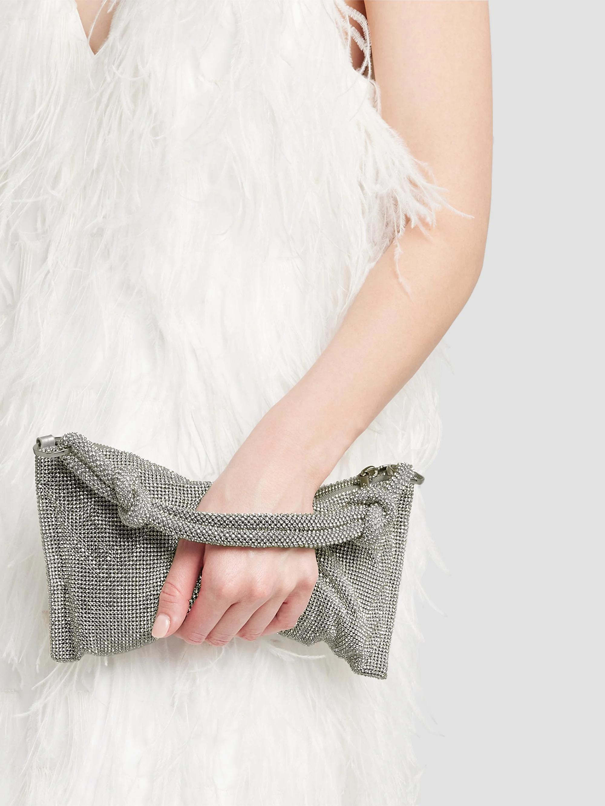Cult Gaia Nano Hera Rhinestone Mesh Shoulder Bag | Saks Fifth Avenue