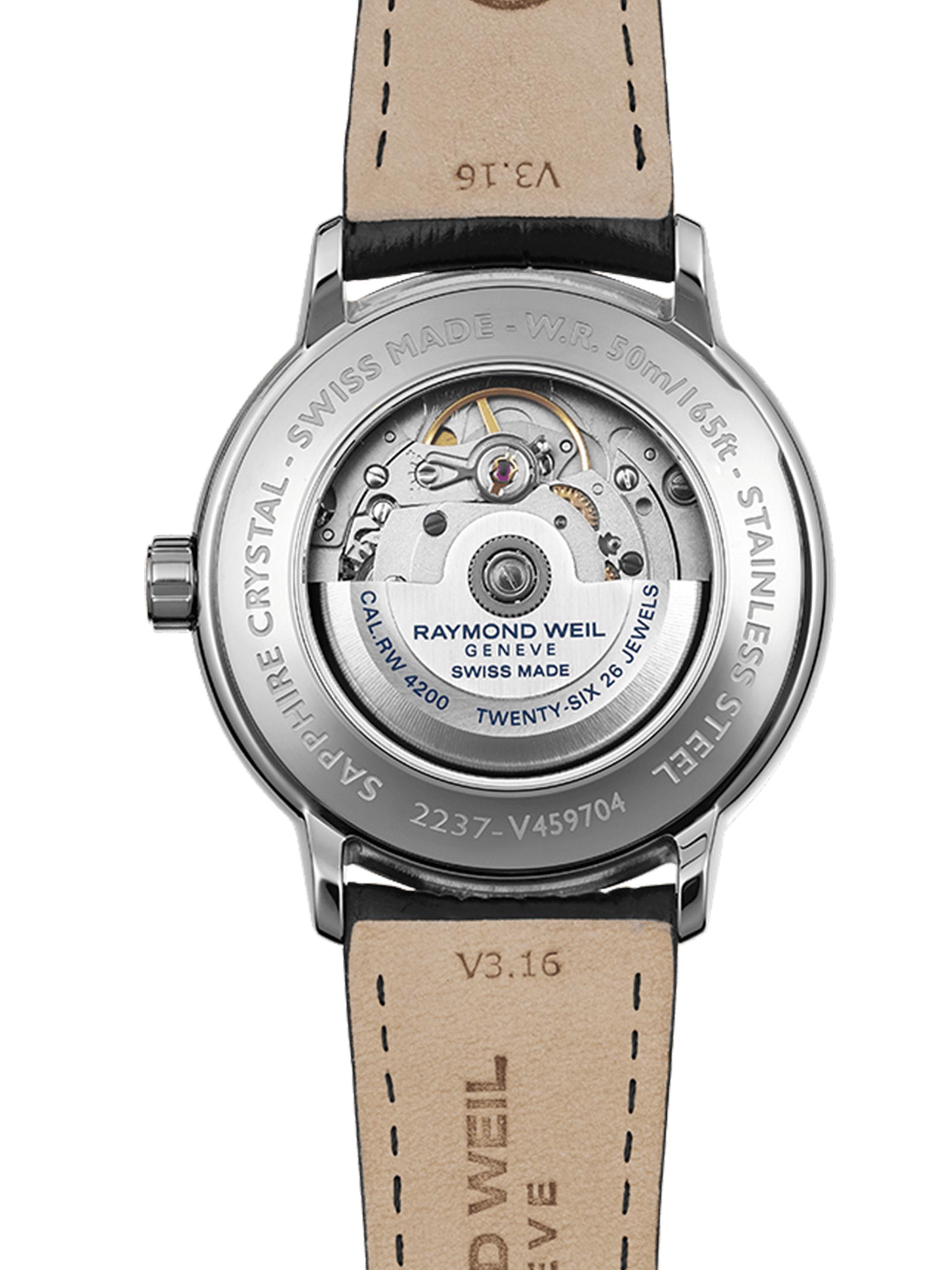 Raymond Weil Maestro Stainless Steel & Alligator-Embossed Leather Strap ...