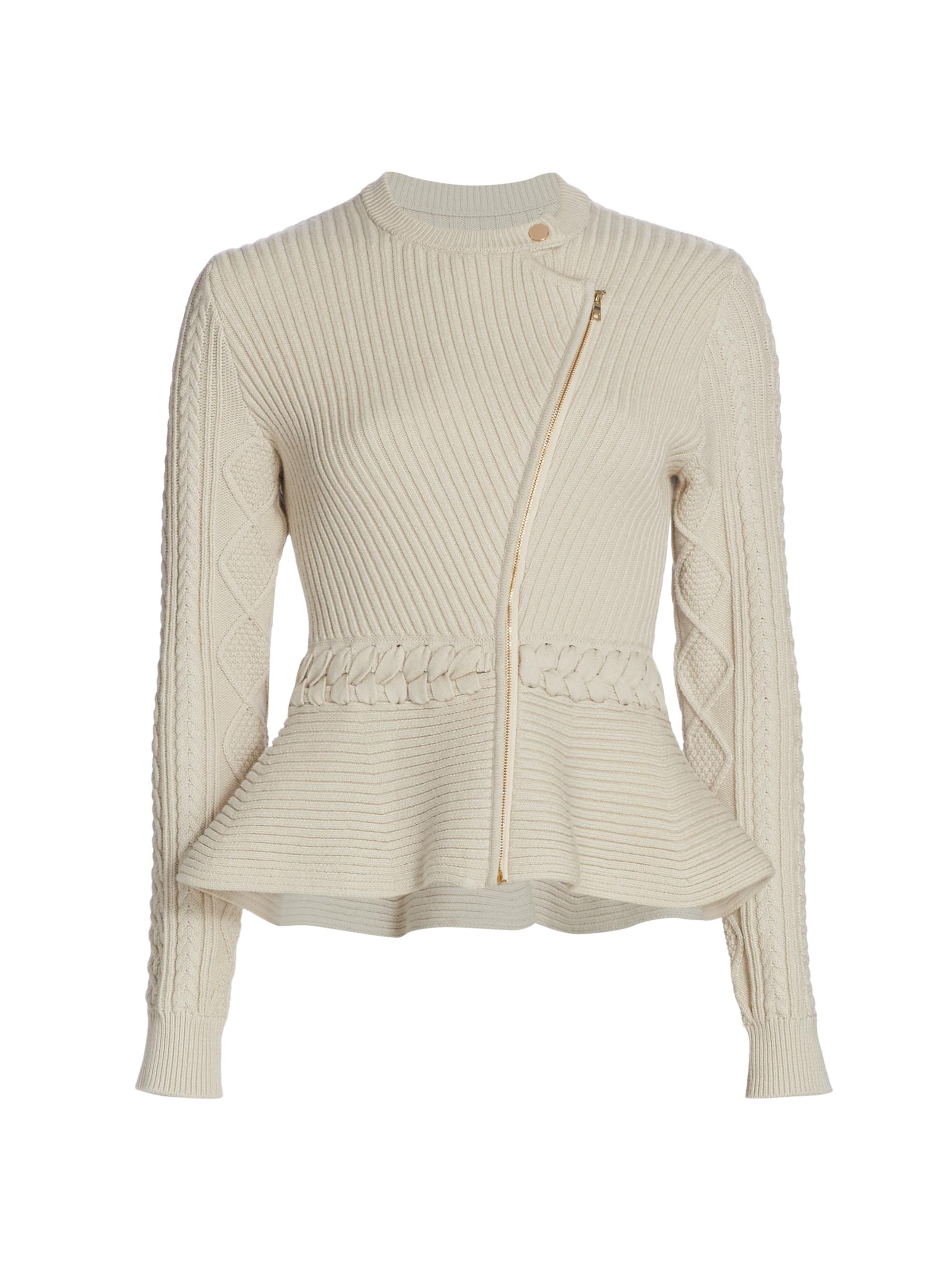 ジャケット・アウター Double Knit Peplum Jacket Double Knit Peplum Jacket – L'AUBE BLANC