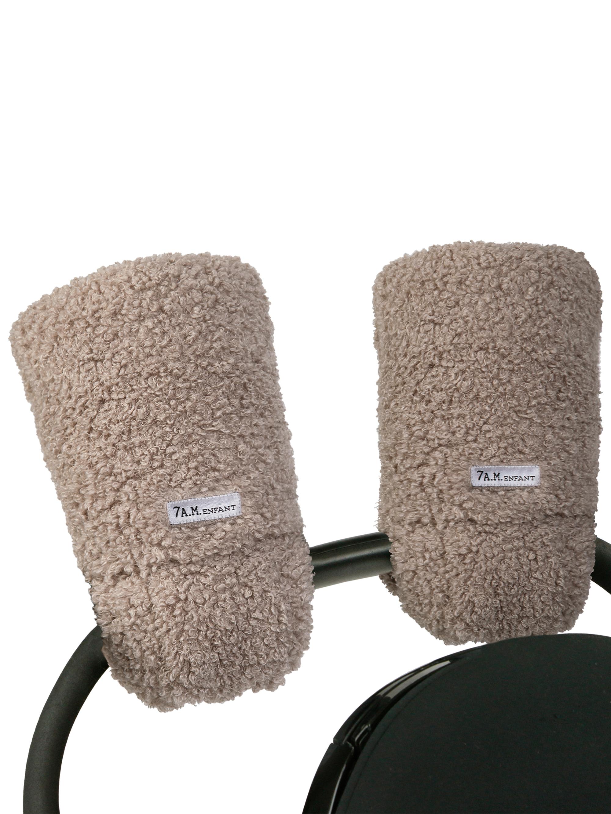 7AM Warmmuffs Plush Mittens - Oatmeal